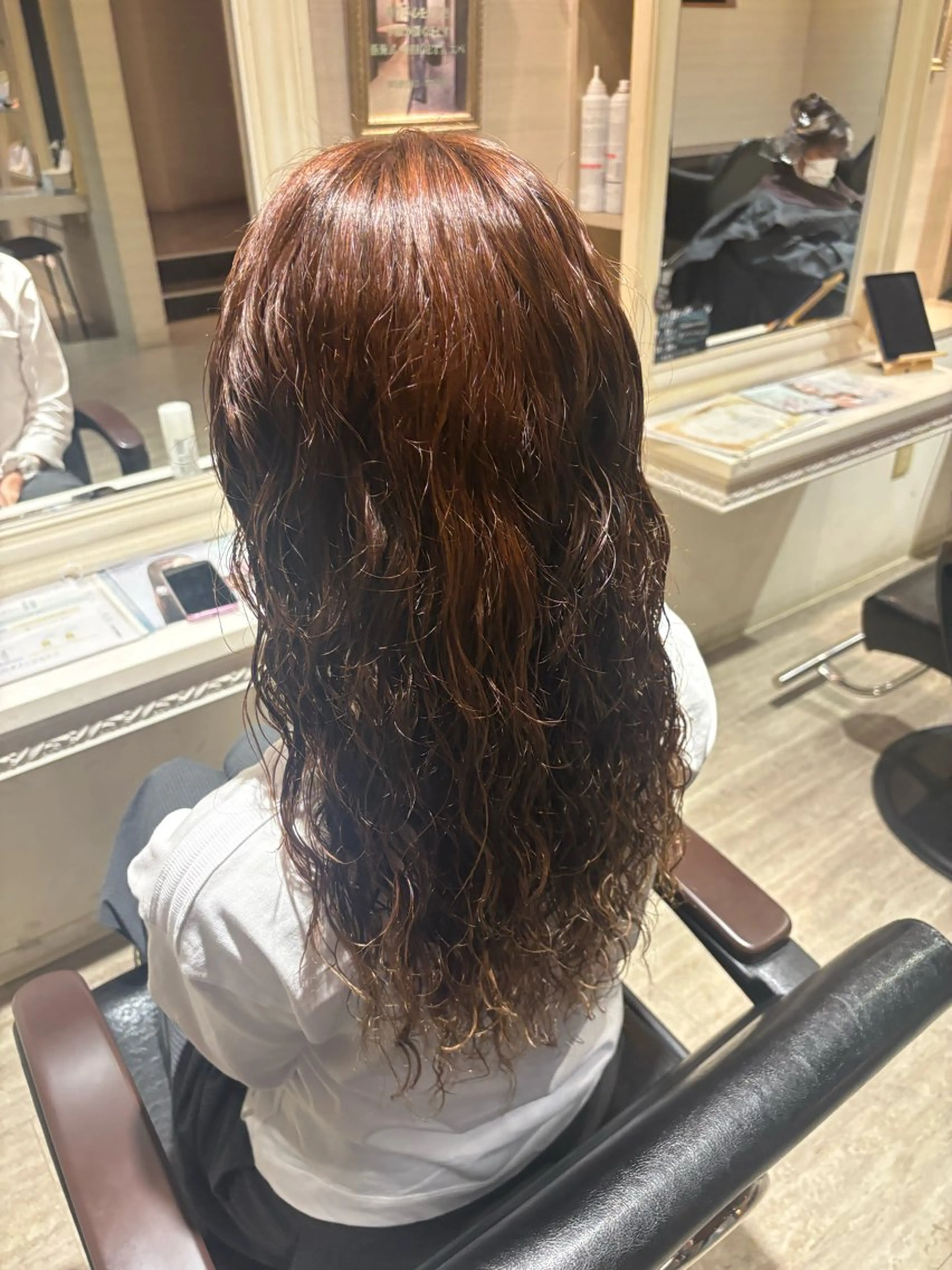 ロング パーマ パーマ 落海 風花のヘアスタイル