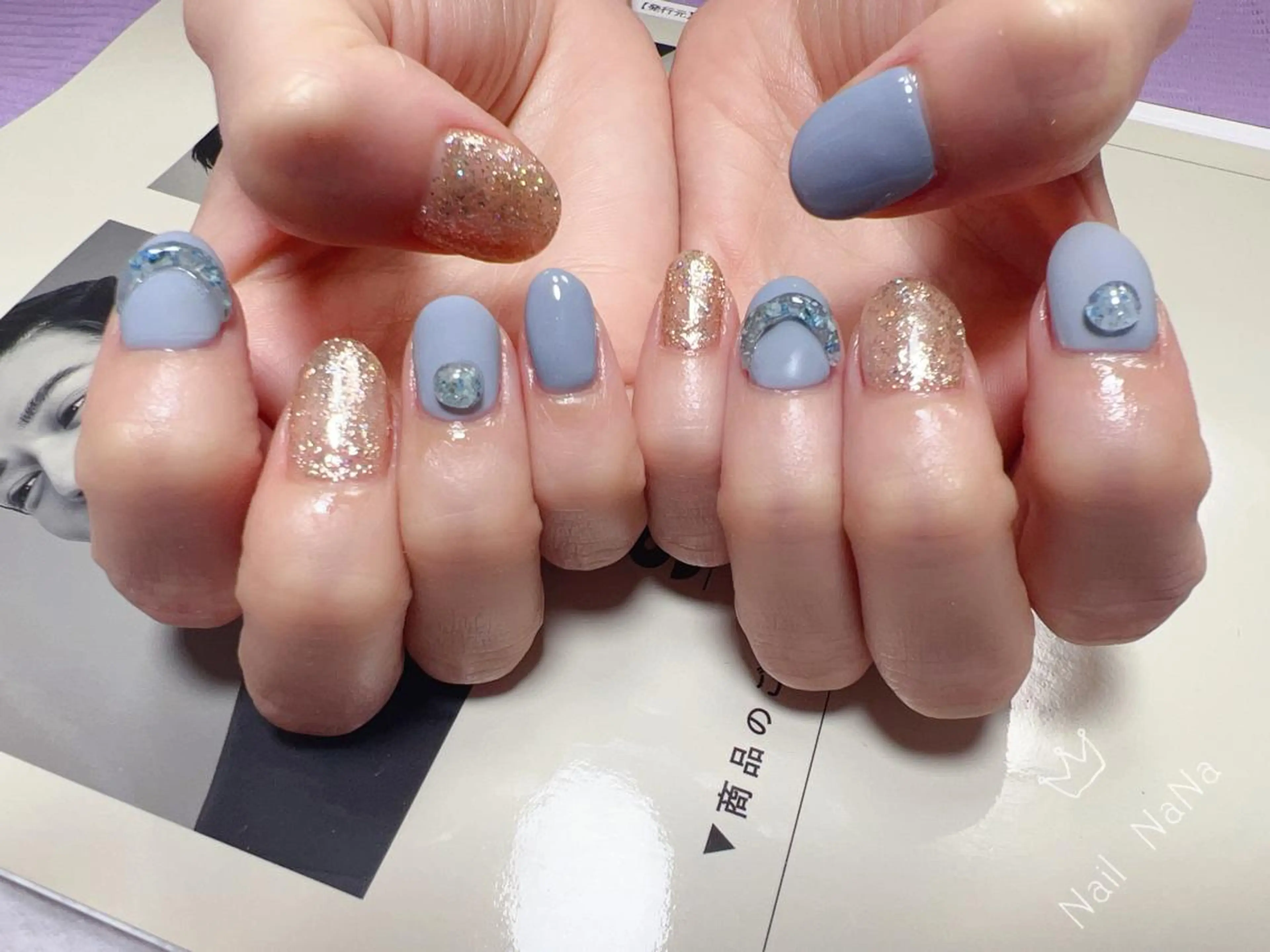 ショート カラー ネイル ハンドネイル Nail NaNaのネイルデザイン