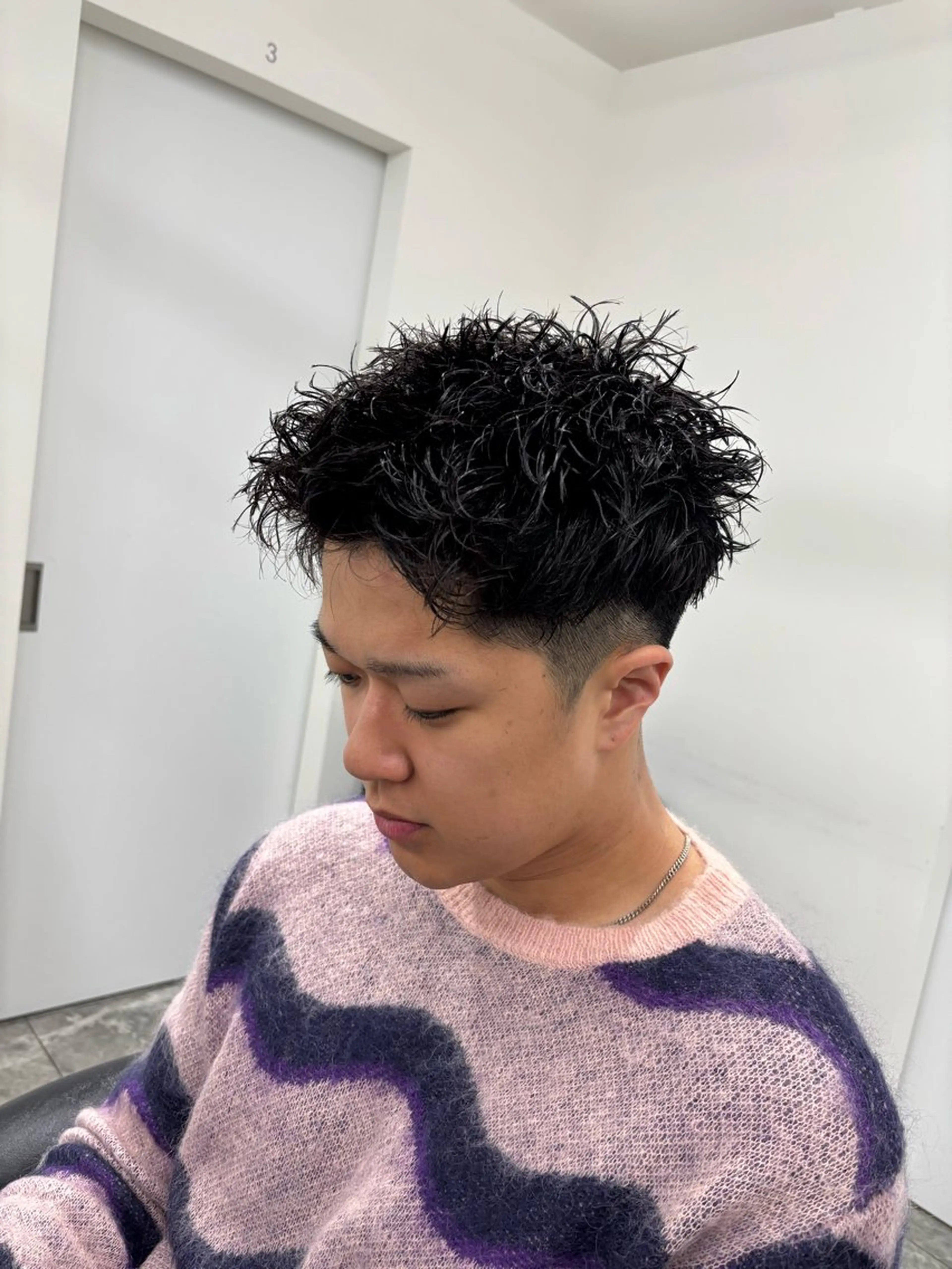 パーマ メンズ カット パーマ メンズスタイリスト✨ 助川龍哉のヘアスタイル