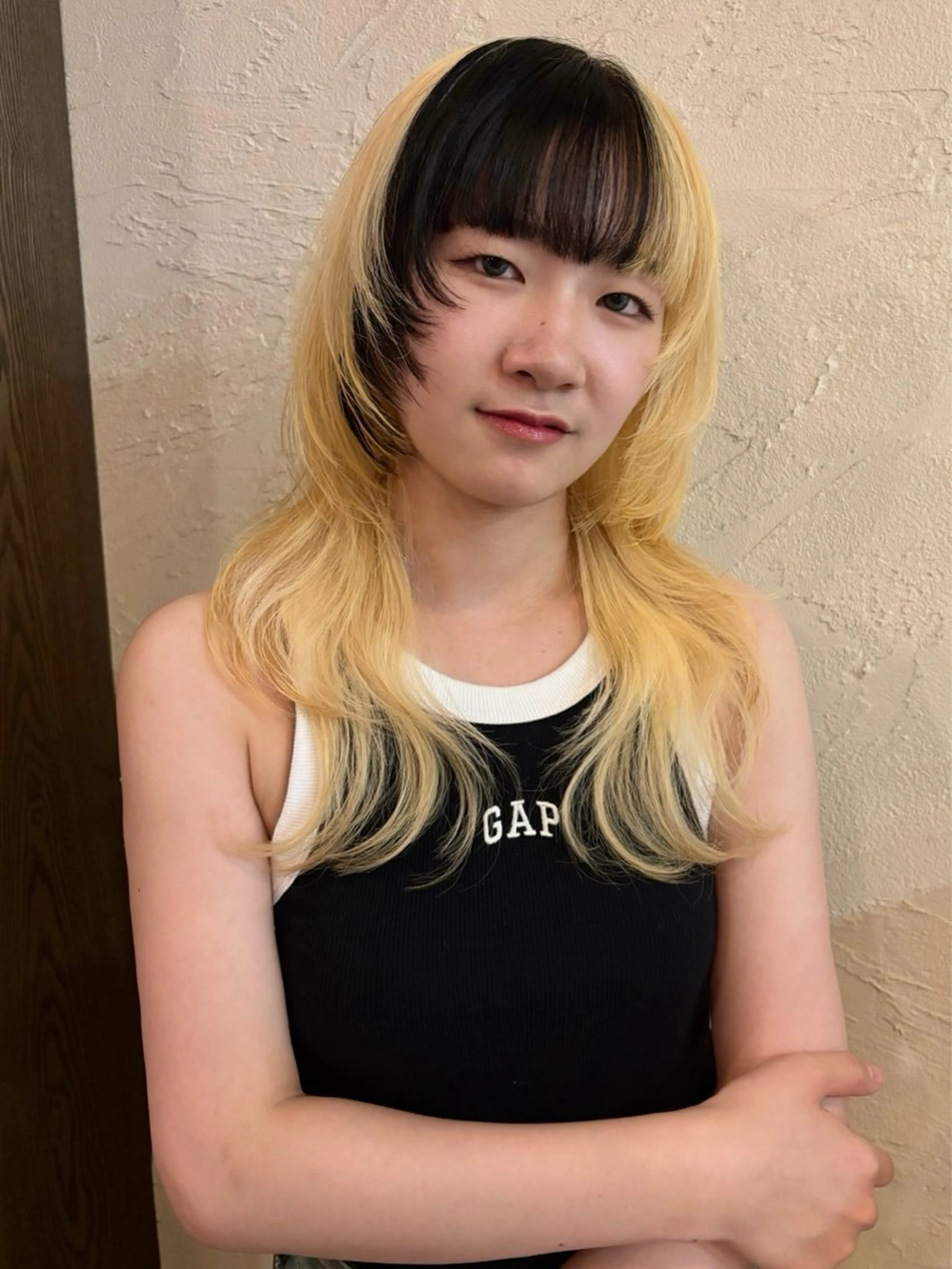 セミロング カラー ハイトーン/デザイン カラー/るいのヘアスタイル