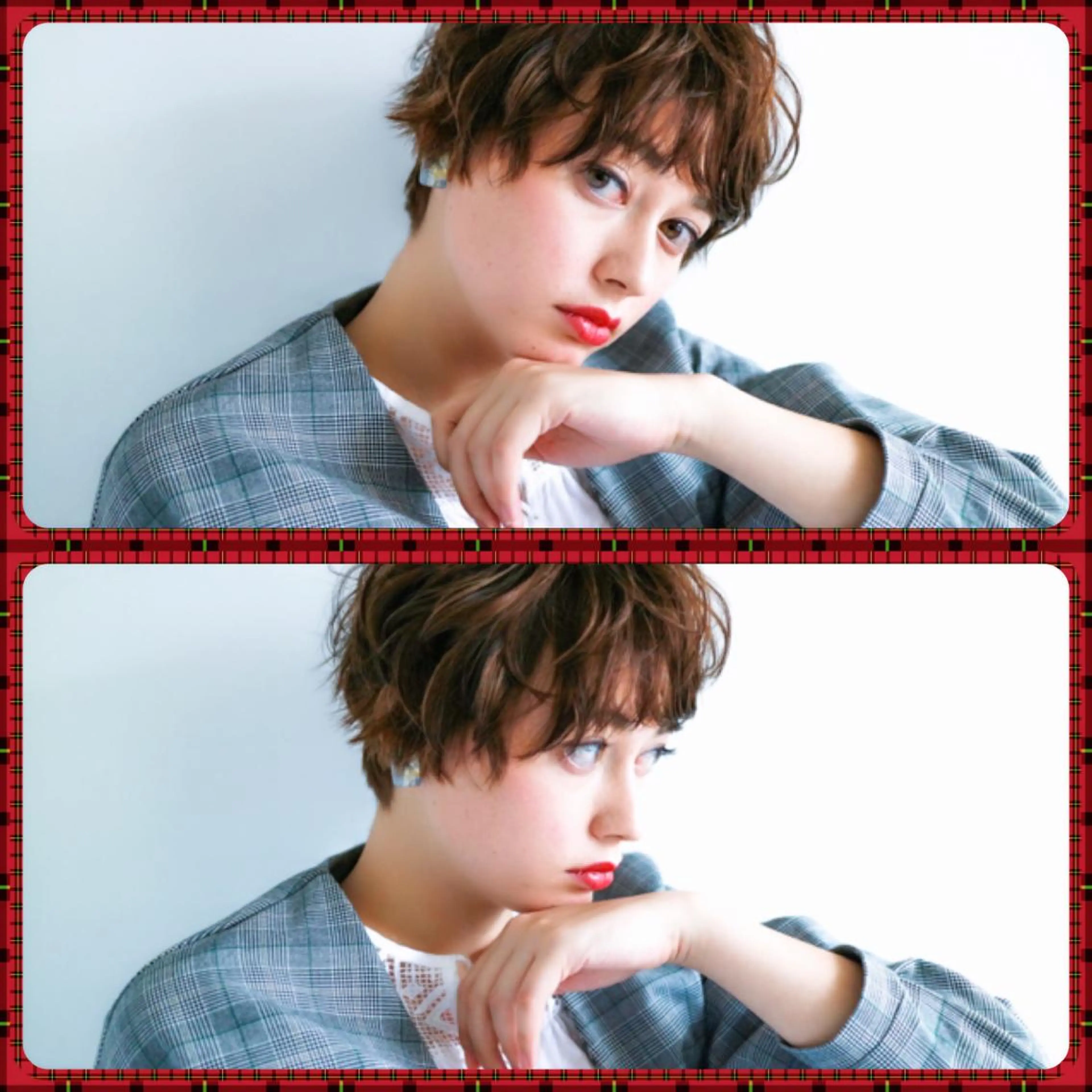 ショート カラー パーマ ヘアアレンジ JYUNESU表参道所属・似合わせhair🔸 アサダ　タカコ🔸のヘアスタイル