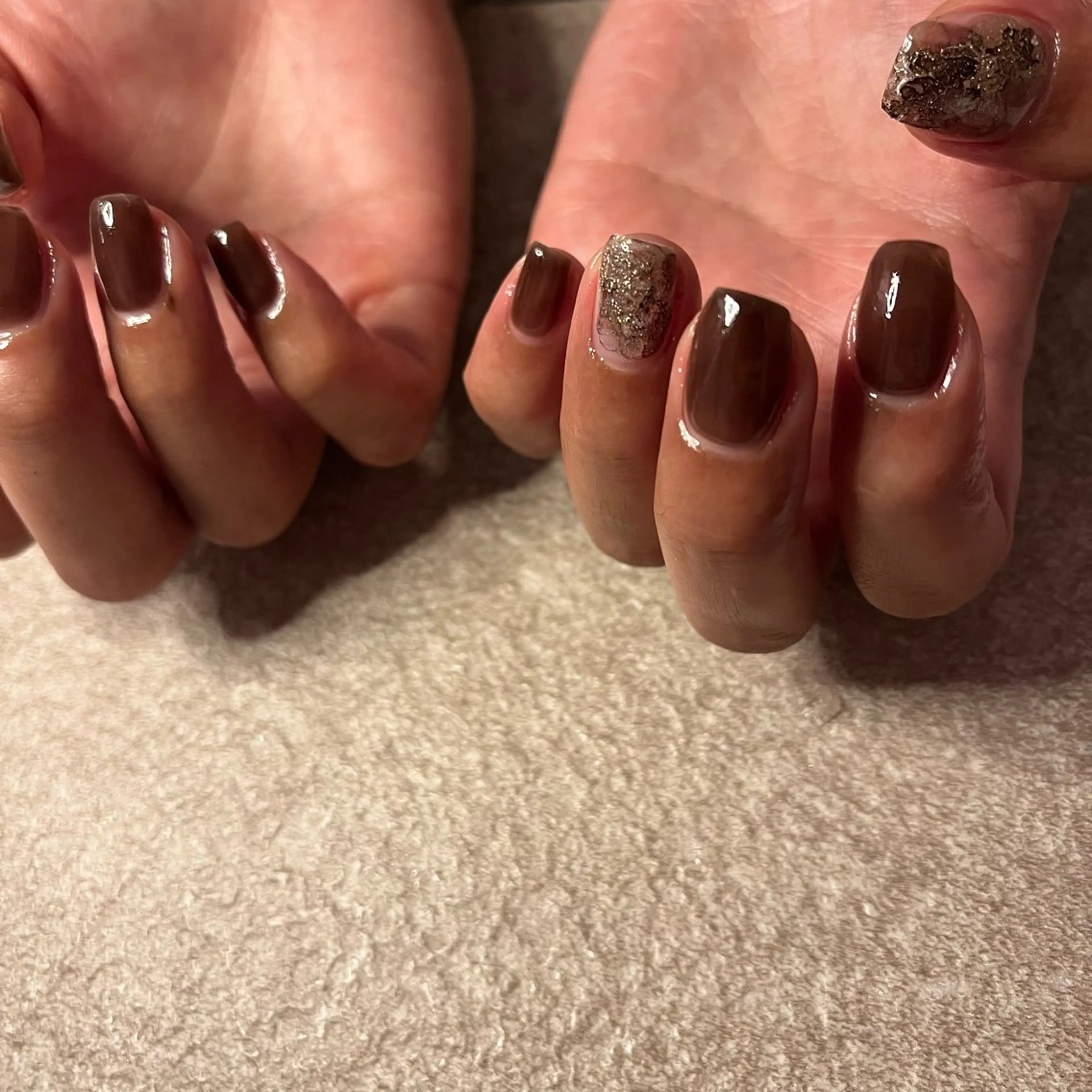 ネイル アートネイル ジェルネイル マグネットネイル ワンカラーネイル パラジェル ハンドネイル nail slow.のネイルデザイン