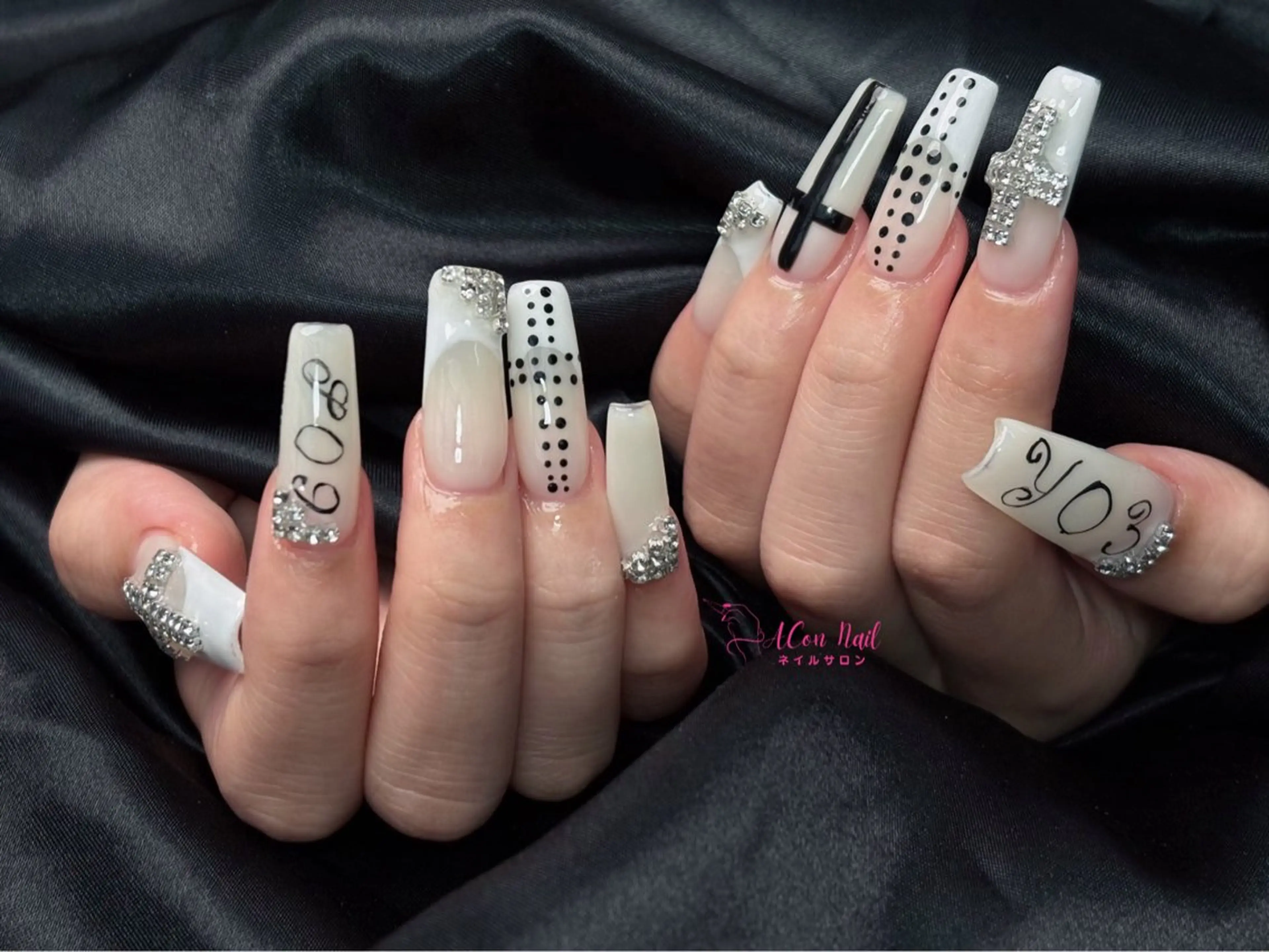 ネイル 桜ネイル 長さ出し フラワーネイル フレンチネイル ジェルネイル ハンドネイル AConNailSalon所属・ACon NailSalonのネイルデザイン