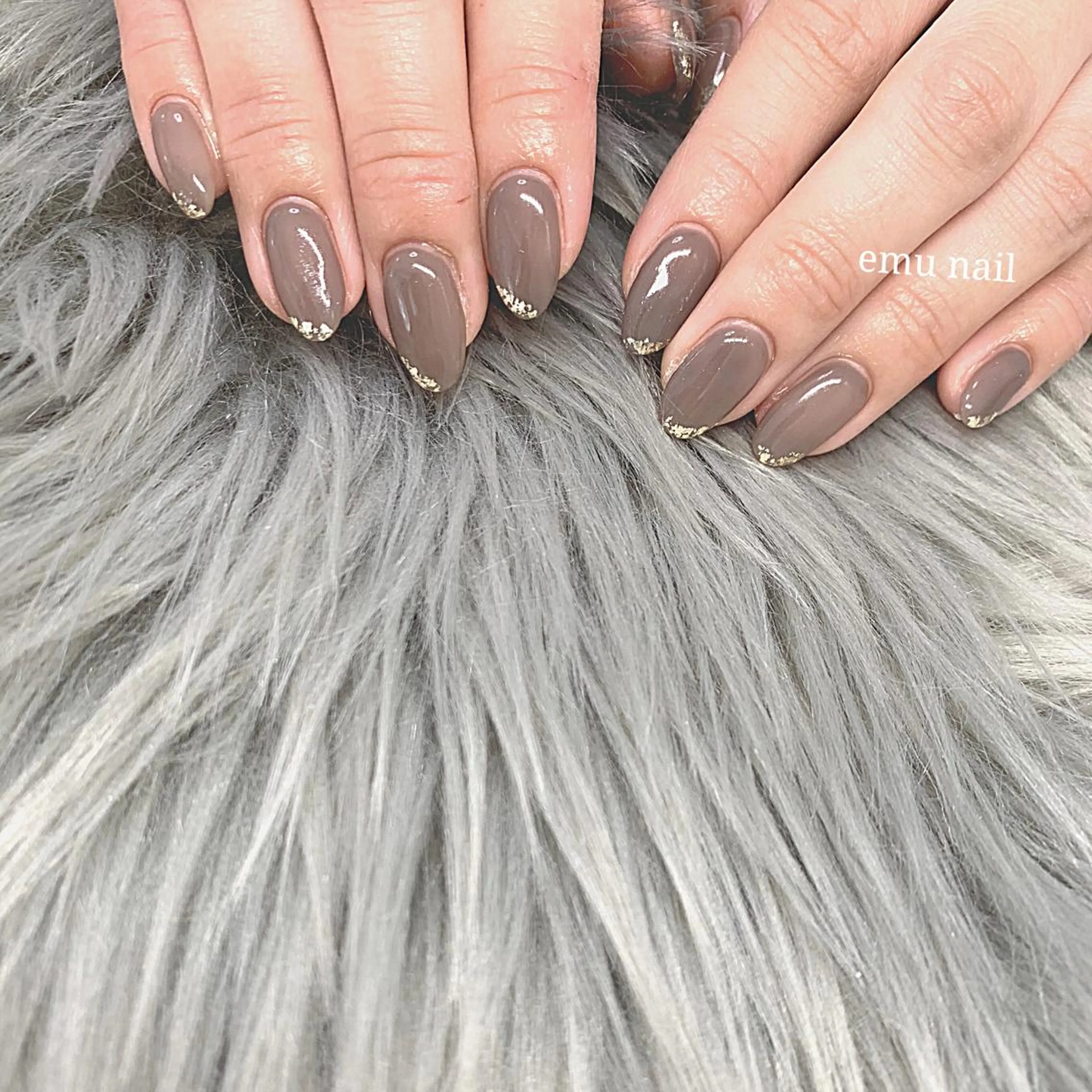 ネイル 長さ出し フレンチネイル ワンカラーネイル emu nailのネイルデザイン