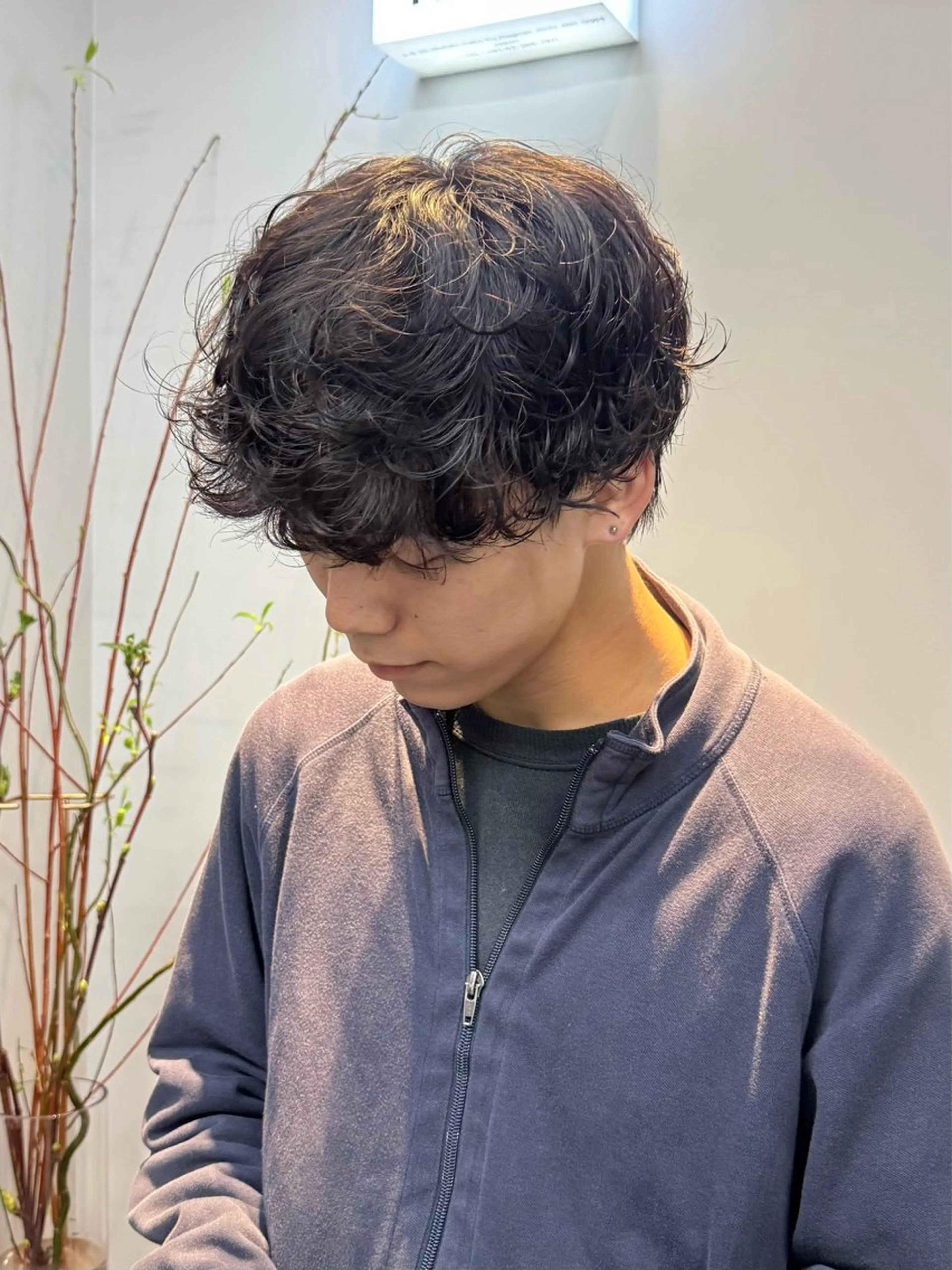 ショート パーマ メンズ カット パーマ トリートメント ニュアンスパーマ/ 韓国ヘア/natsuのヘアスタイル