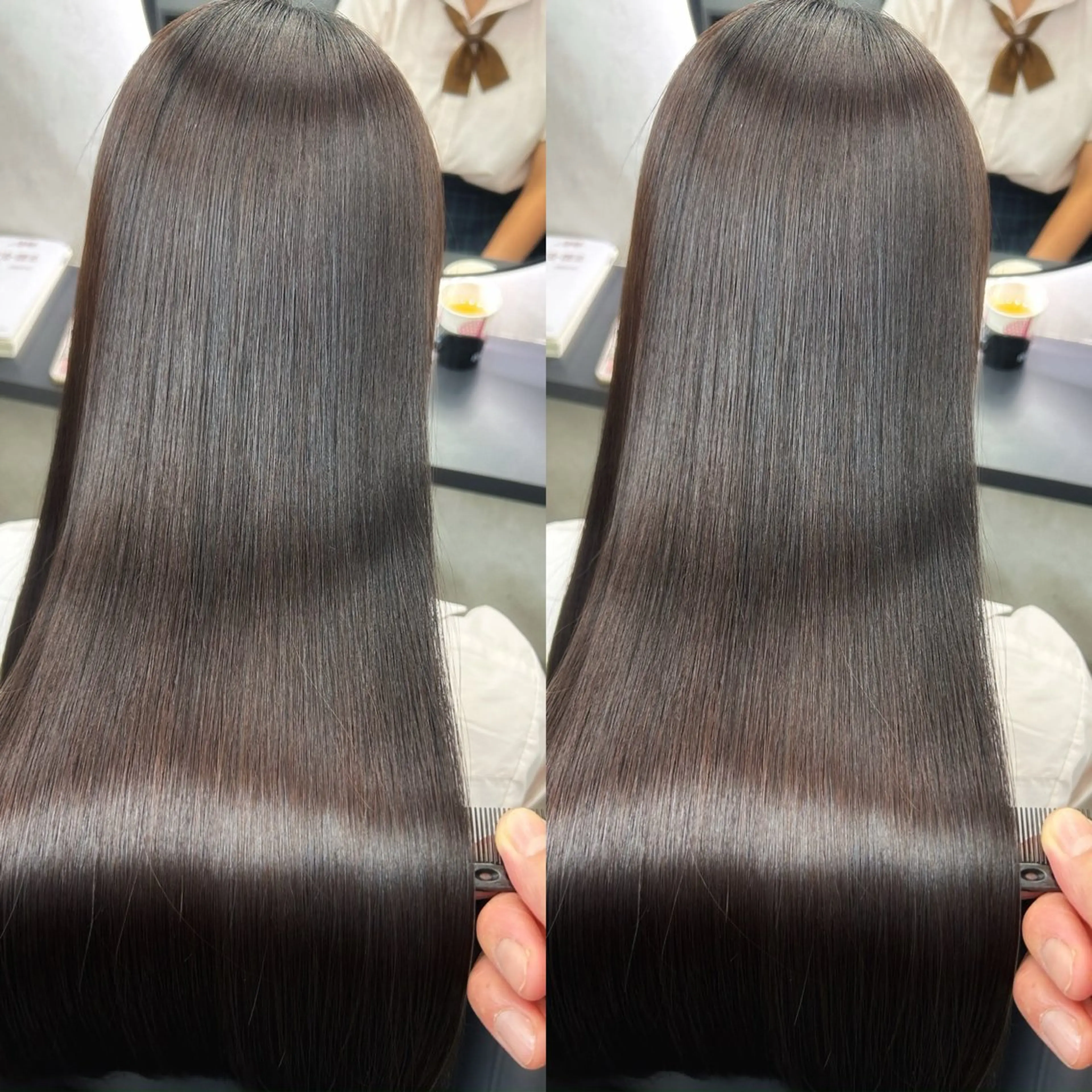 ロング 髪質改善 韓国風ヘア ロング 縮毛矯正 新宿/美髪矯正 髪質改善/韓国風山本のヘアスタイル