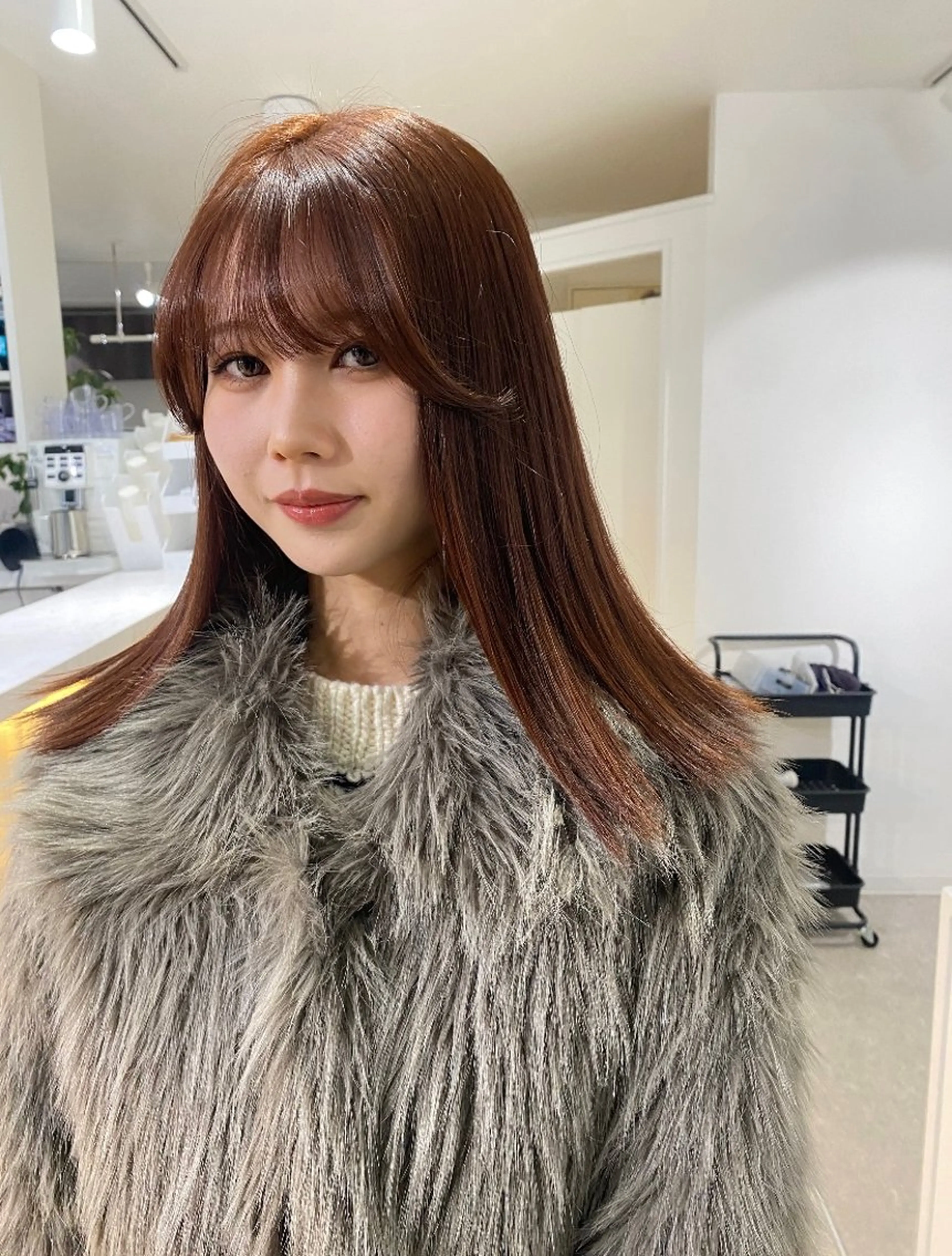 カラー AO所属・RISAKO 艶髪モテヘア🎀府中のヘアスタイル