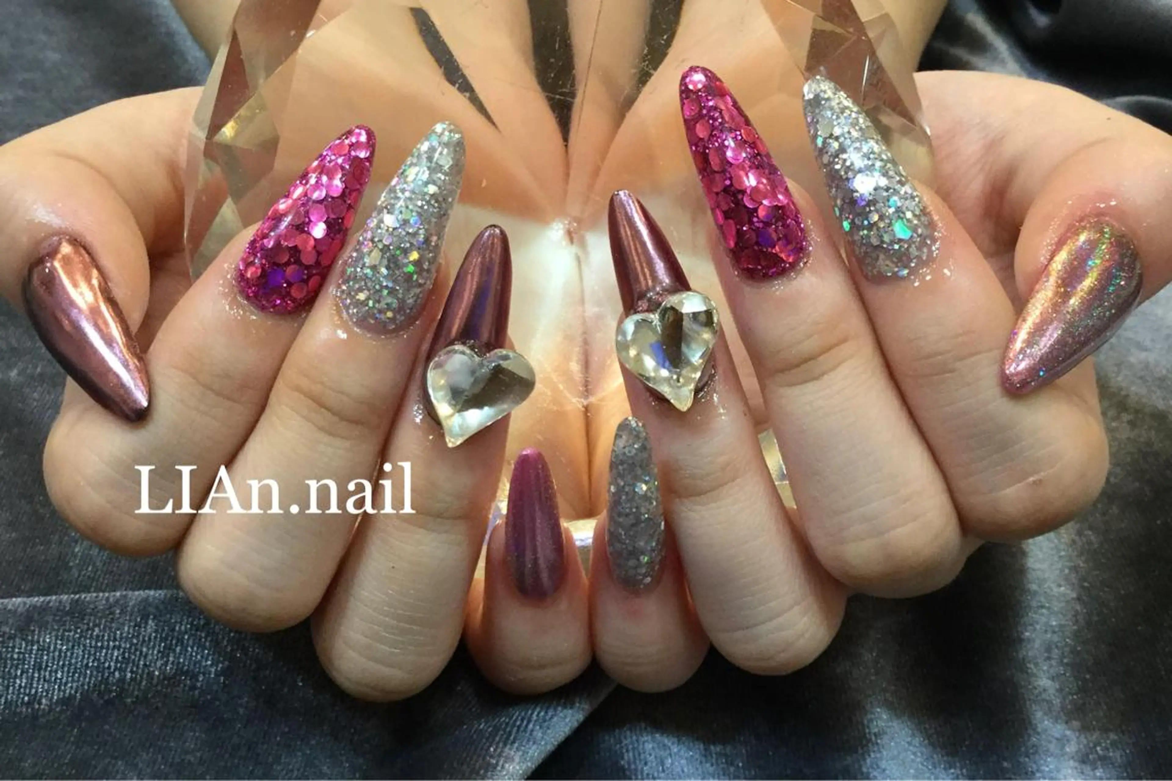 ネイル スカルプネイル Lian nailのネイルデザイン