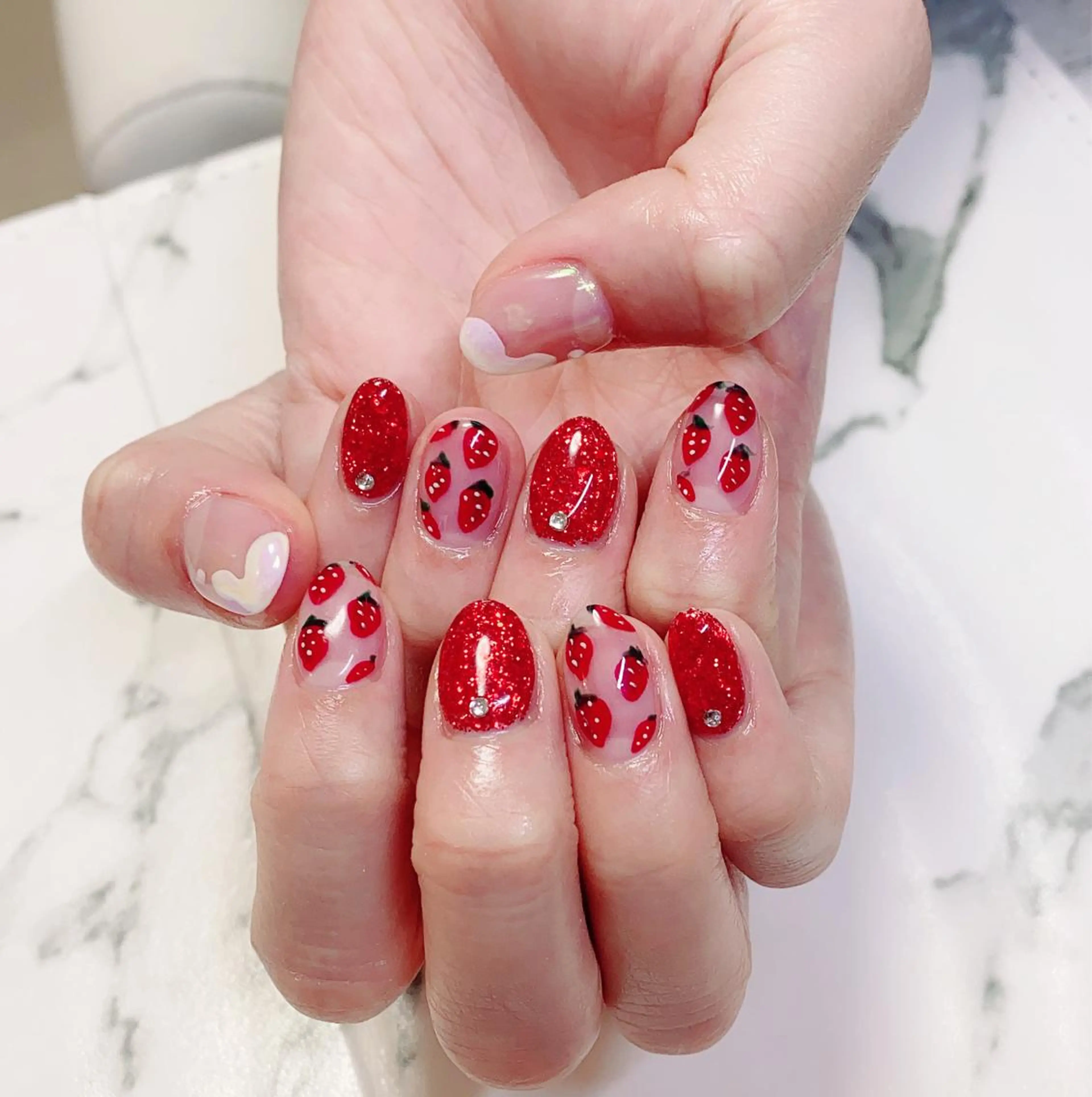 ロング カラー ネイル アートネイル Q Free nailsのネイルデザイン