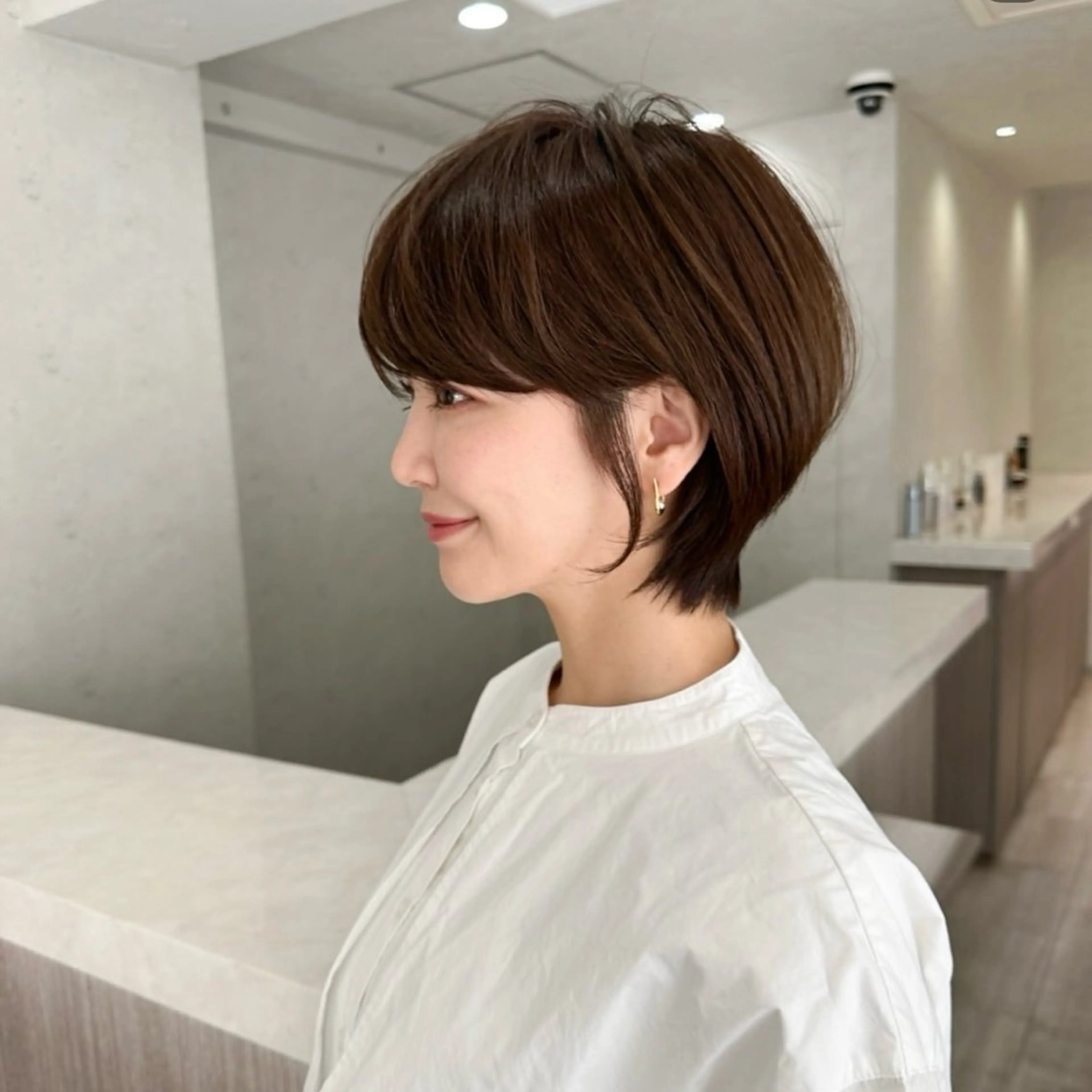 ショート 透明感カラー ふうか　渋谷のヘアスタイル