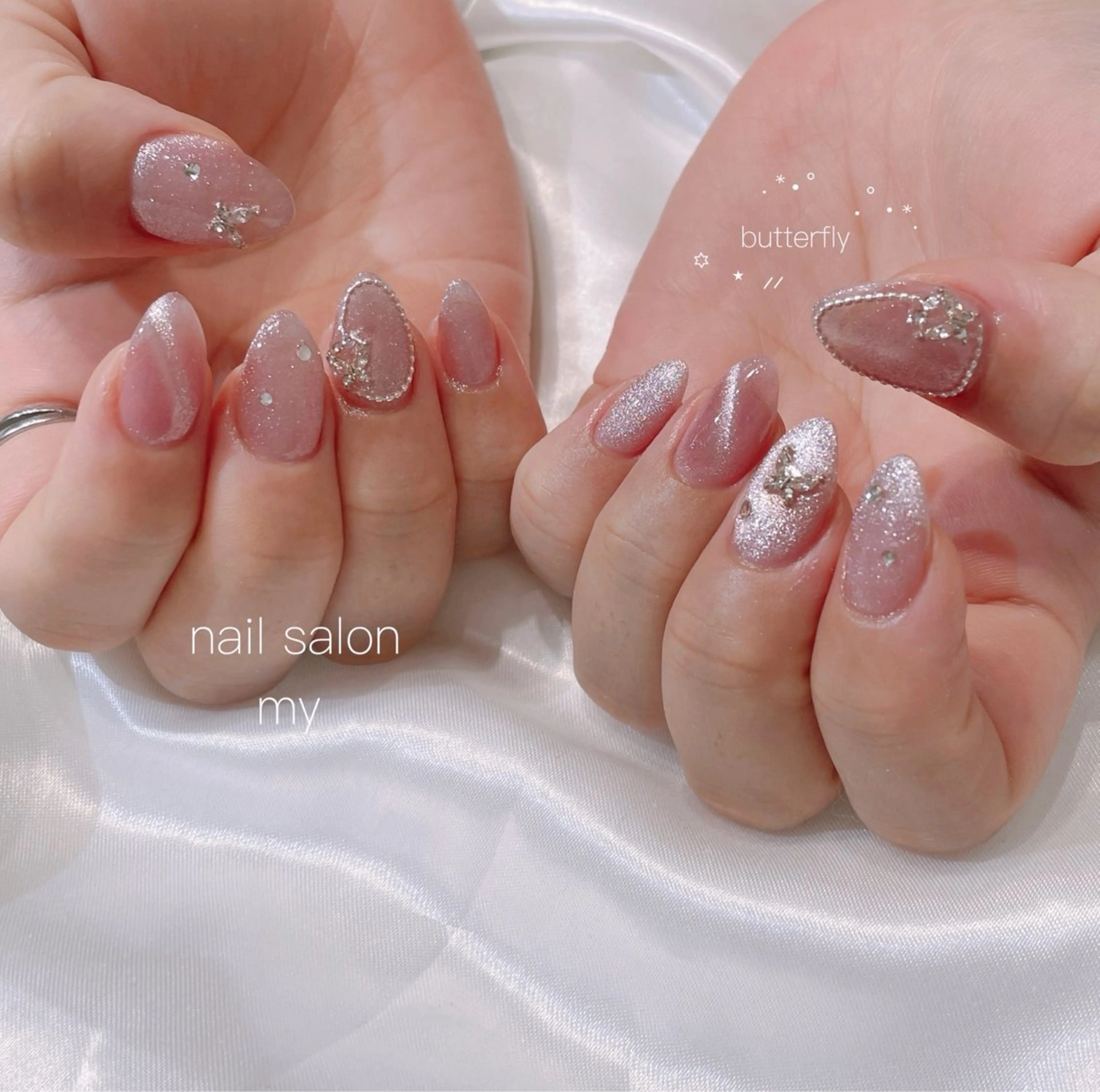 ネイル ジェルネイル 韓国ネイル マグネットネイル ニュアンスネイル パラジェル ハンドネイル Nail salon MY所属・NailSalon MYのネイルデザイン