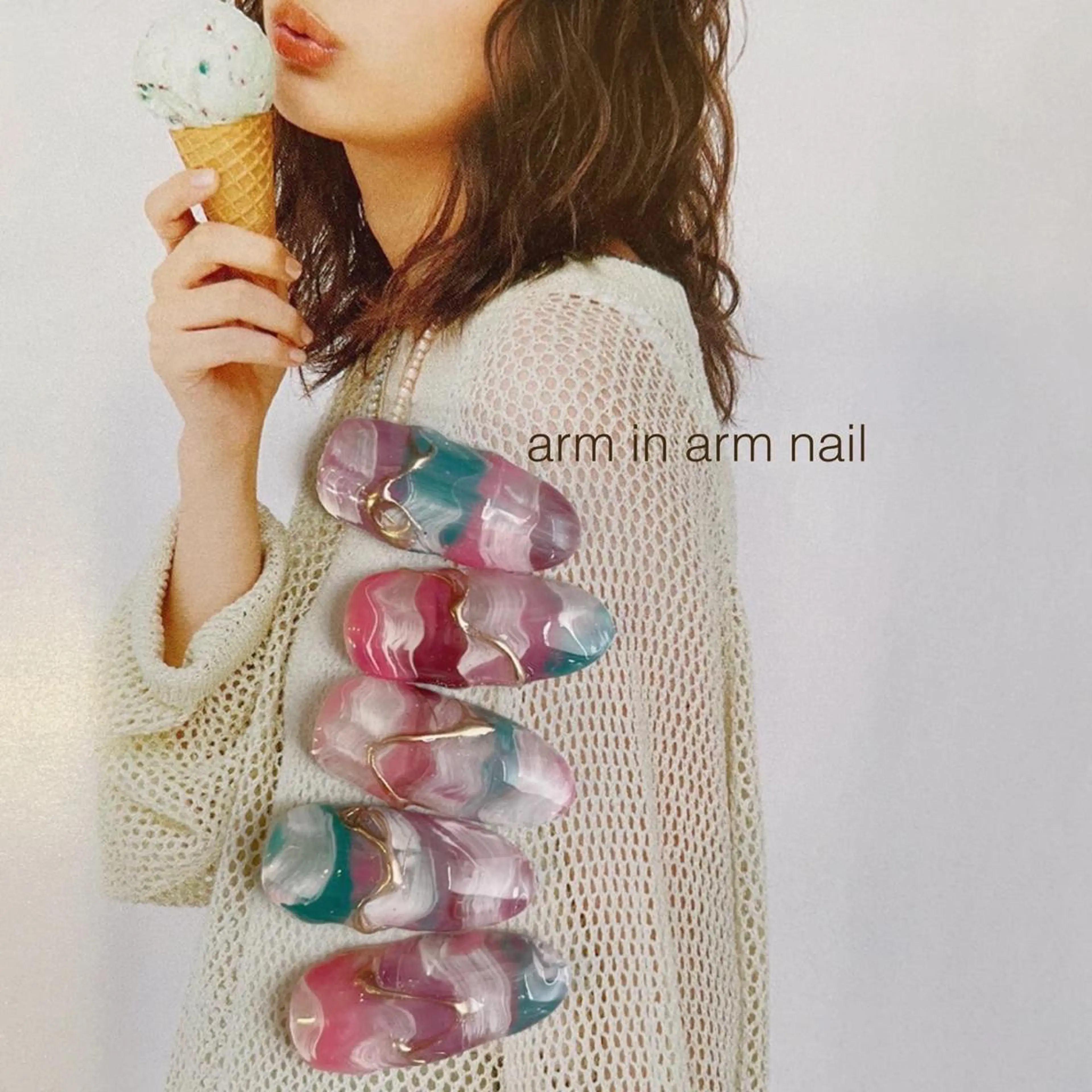 ネイル arm in arm ︎✿Yamamotoのマツエク・マツパデザイン