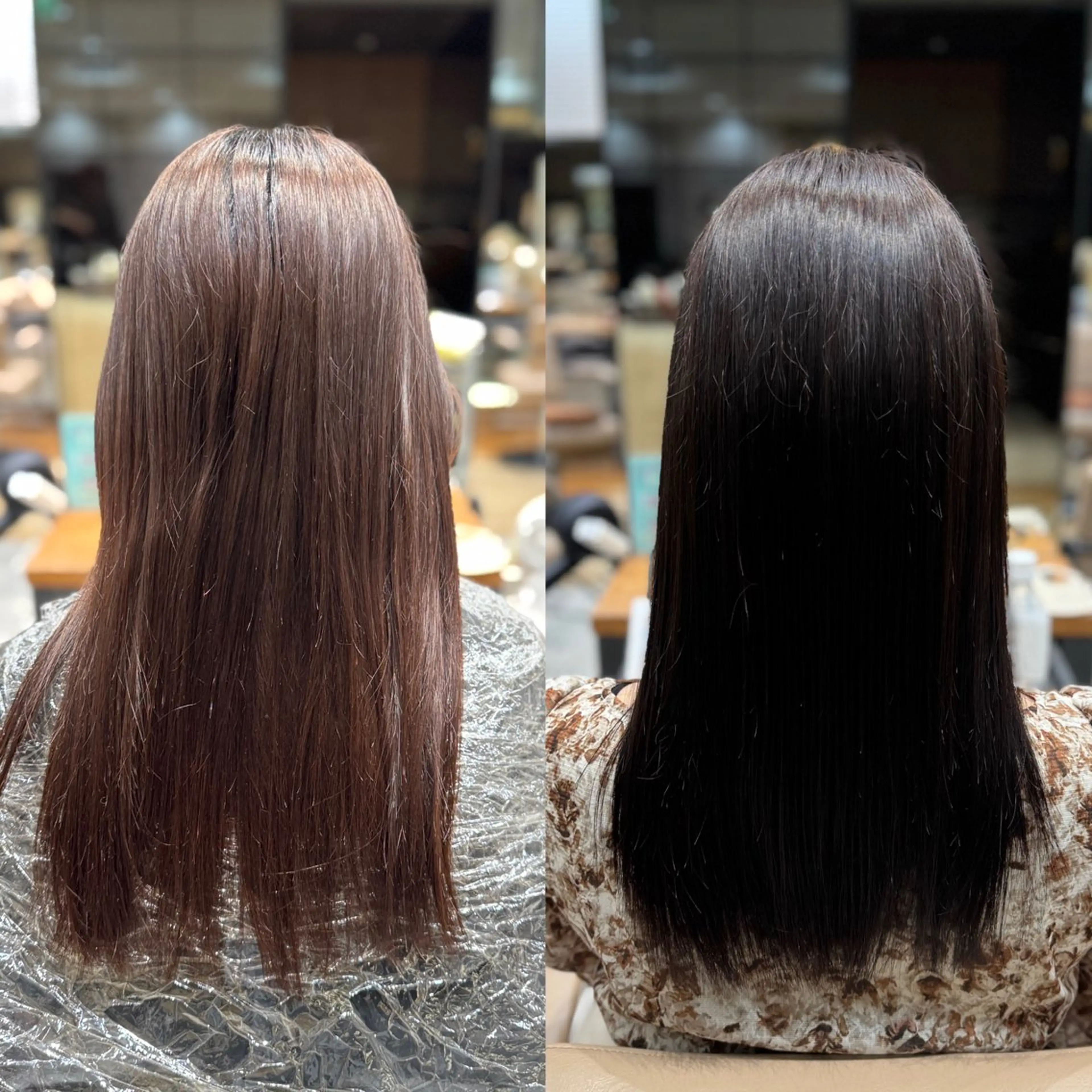 セミロング カラー セミロングパーマ ベージュカラー ブリーチ ブラウンカラー ブラウンベージュ ヘアカラー 新宿透明感カラー 髪質改善/吉川怜奈のヘアスタイル