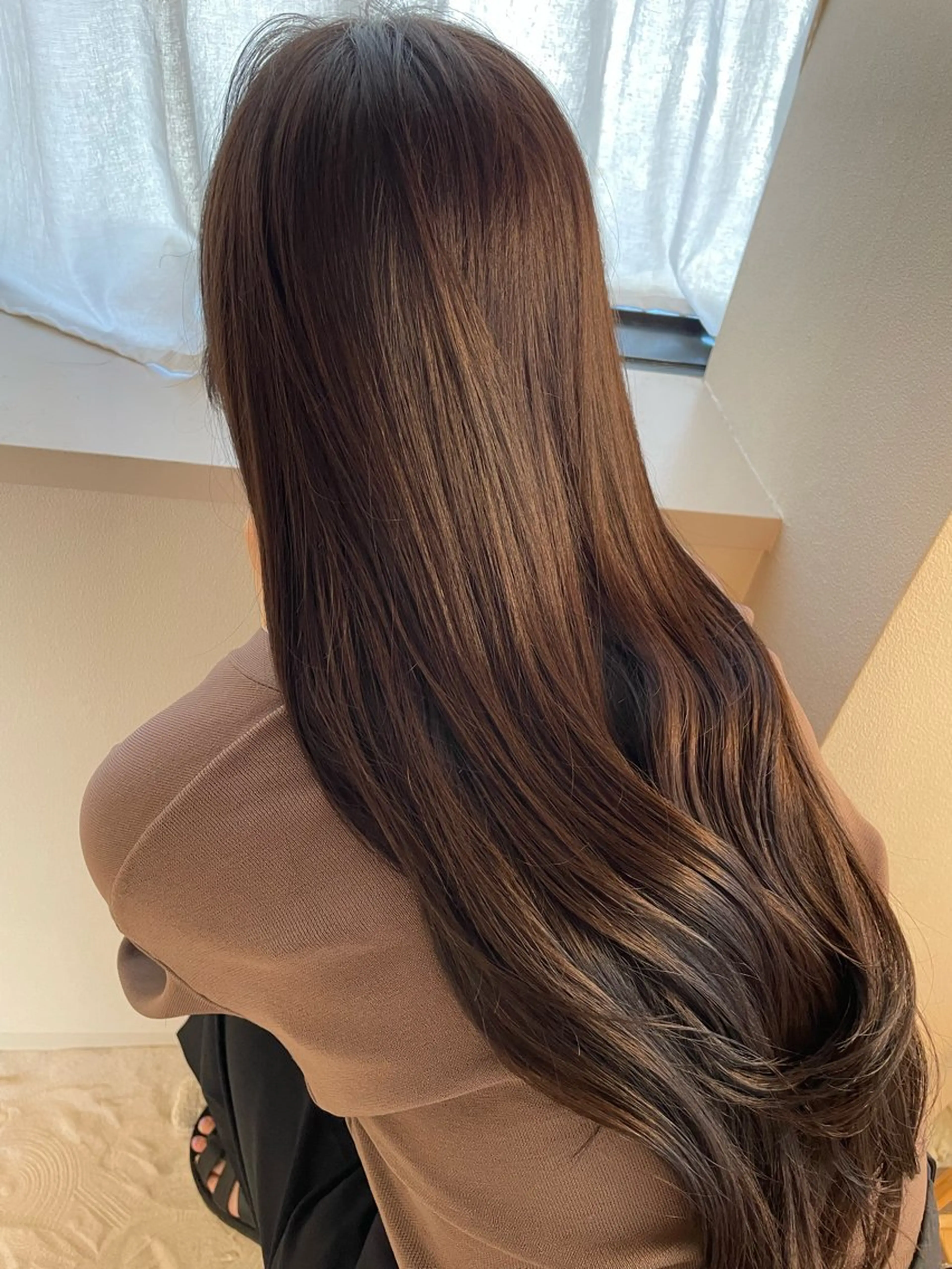 ロング カット ヘアカラー トリートメント cocoluana(ココルアナ)所属・韓国風ヘア専門 🇰🇷Noaのヘアスタイル