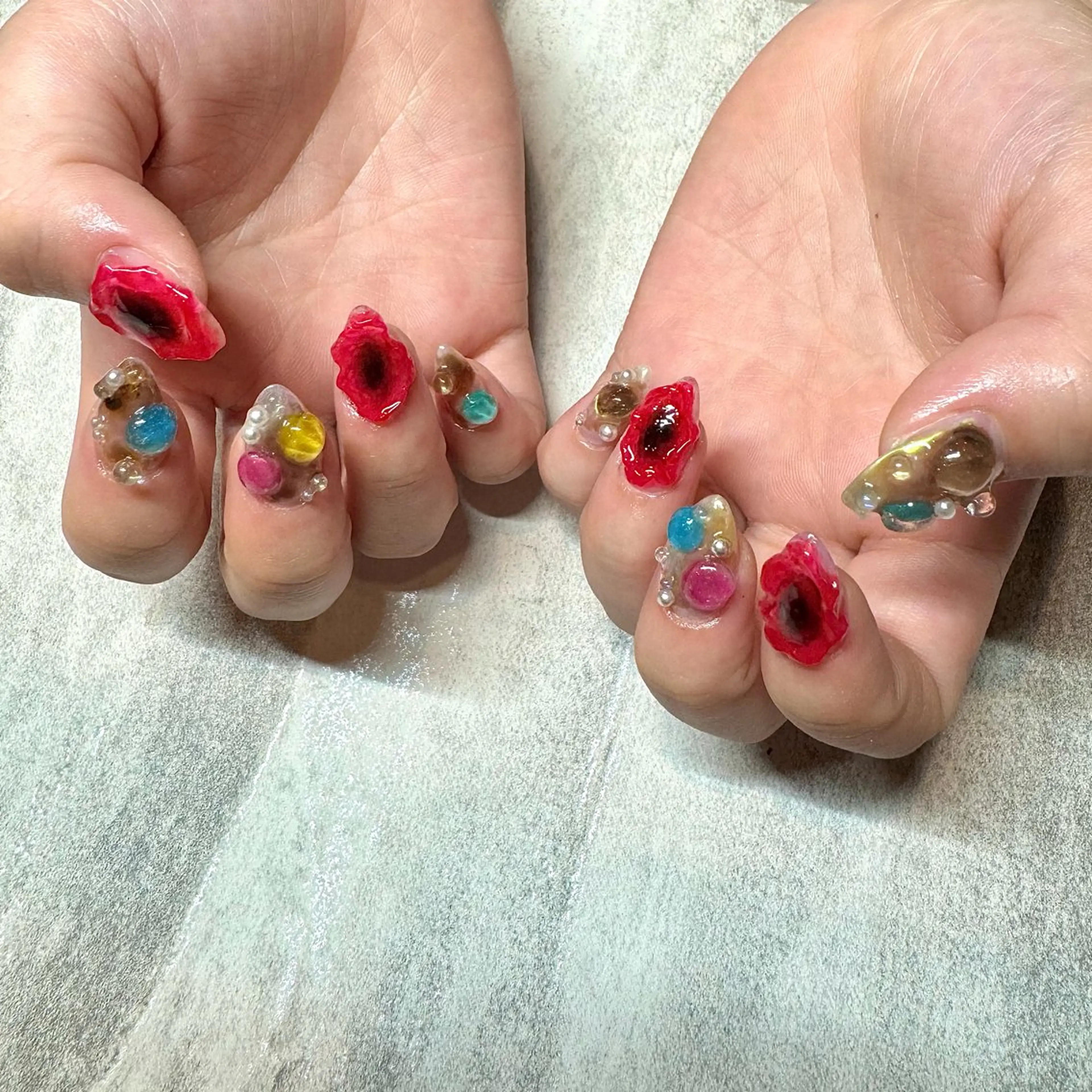 ネイル アートネイル 持ち込み NEW WORLD所属・MIZUKI 🌏NEWWORLDのネイルデザイン