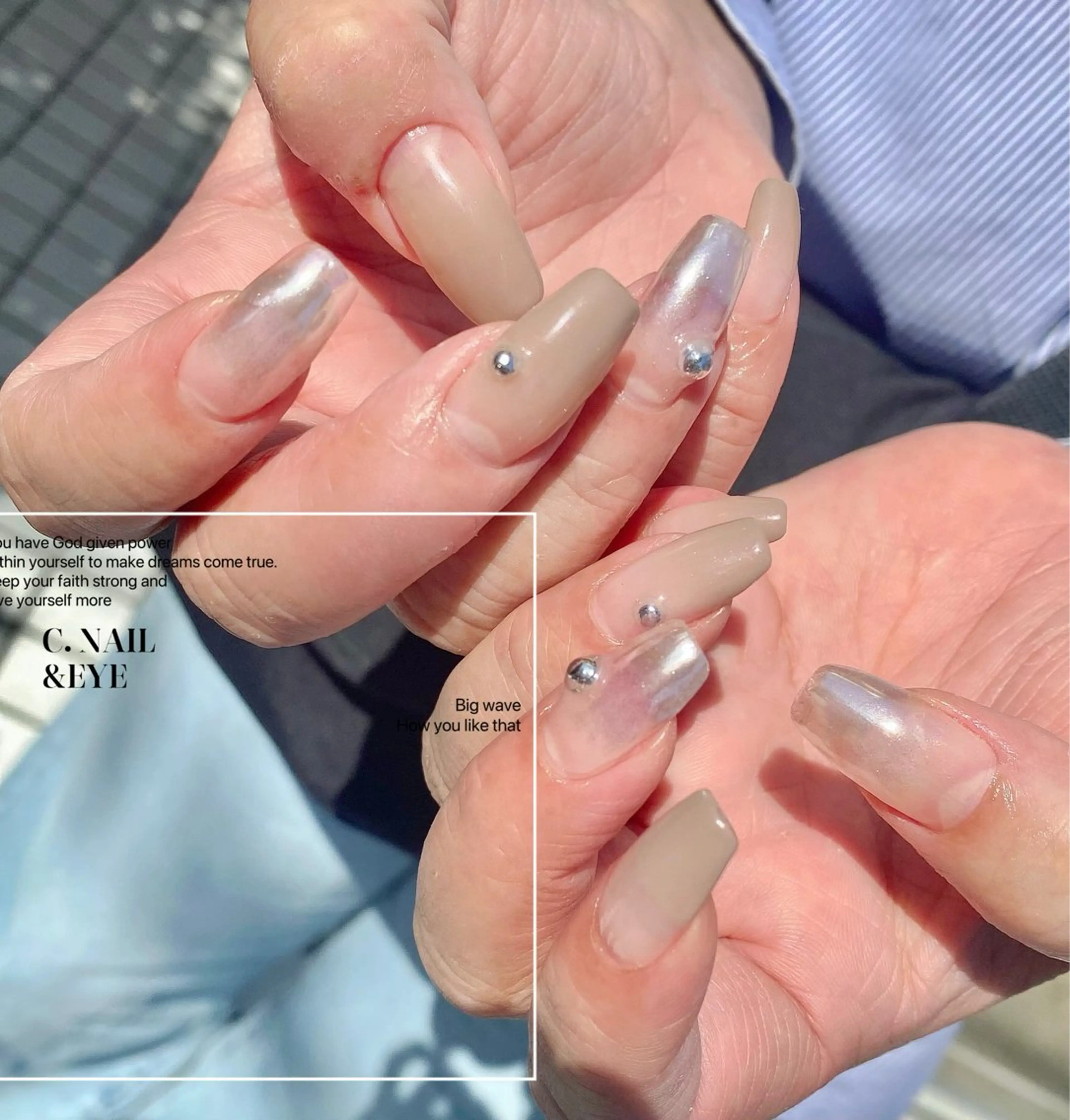 ネイル 入学式 フラッシュネイル フットネイル グラデーション 卒業式 C.Nail &Eye筑紫駅のネイルデザイン