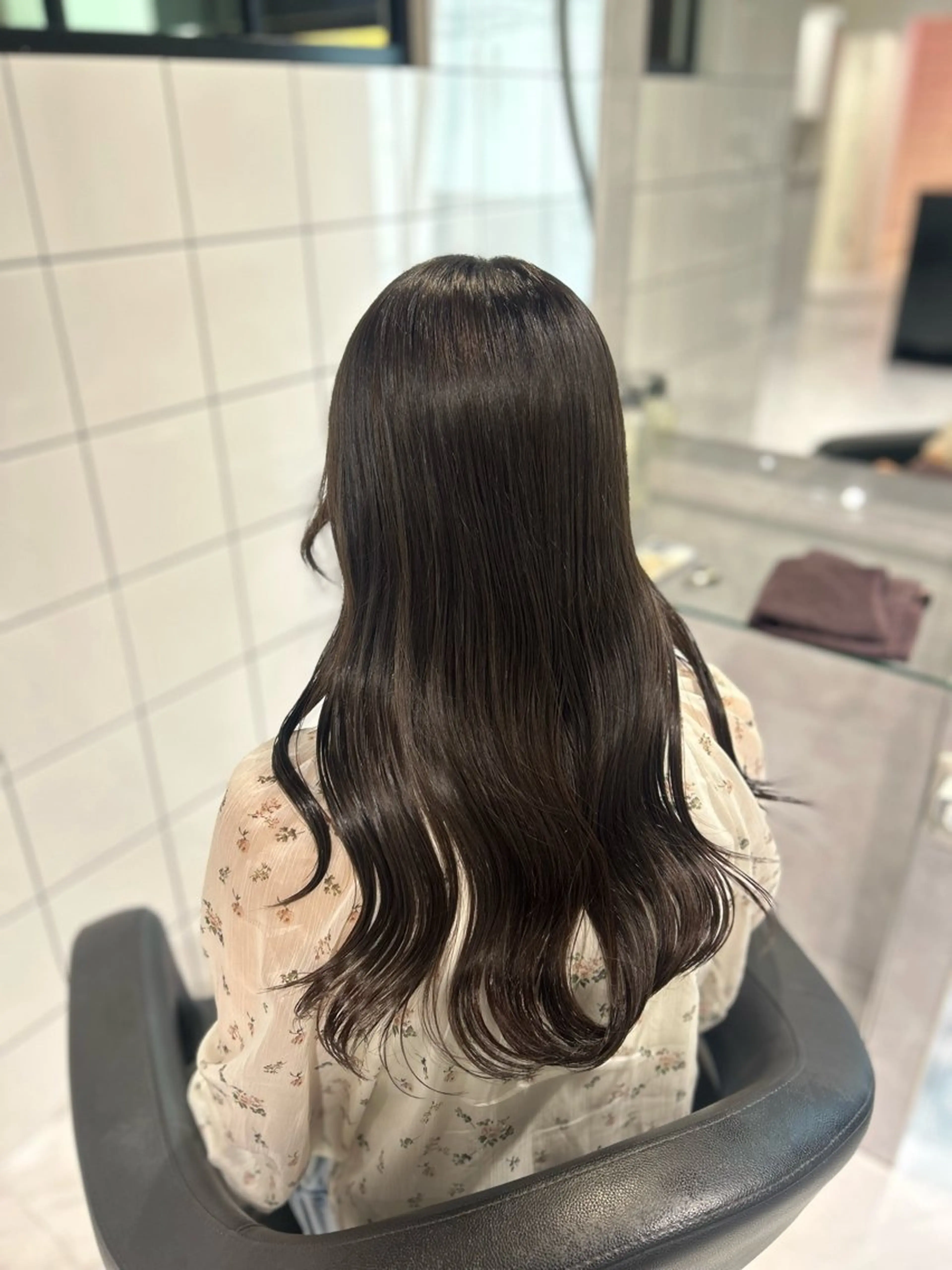 ロング カラー カット ヘアカラー トリートメント 表参道/透明感カラー /暗髪/ジュキヤのヘアスタイル