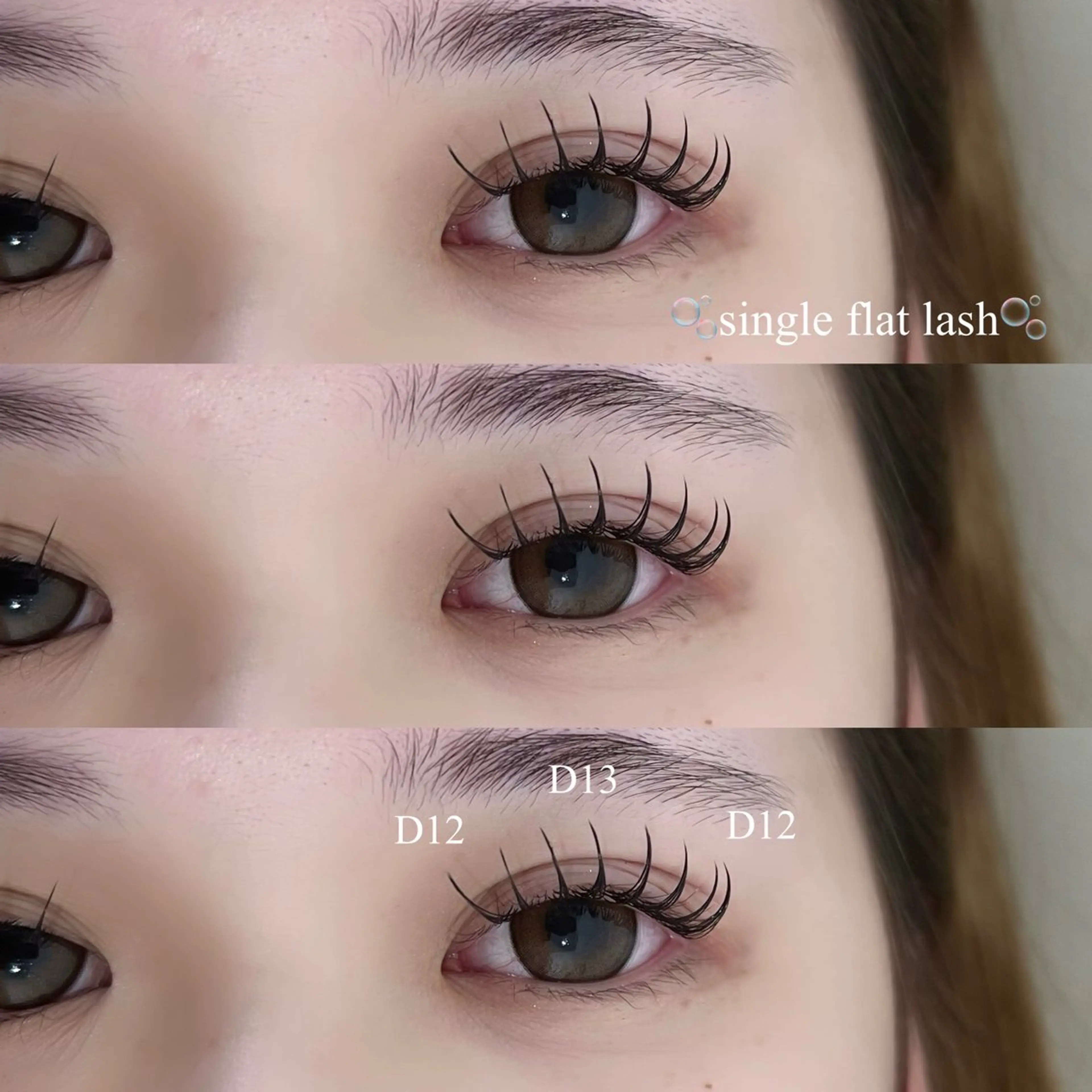 マツエク・マツパ 束感まつ毛 フラットラッシュ chouchou🌷 miyuuのマツエク・マツパデザイン