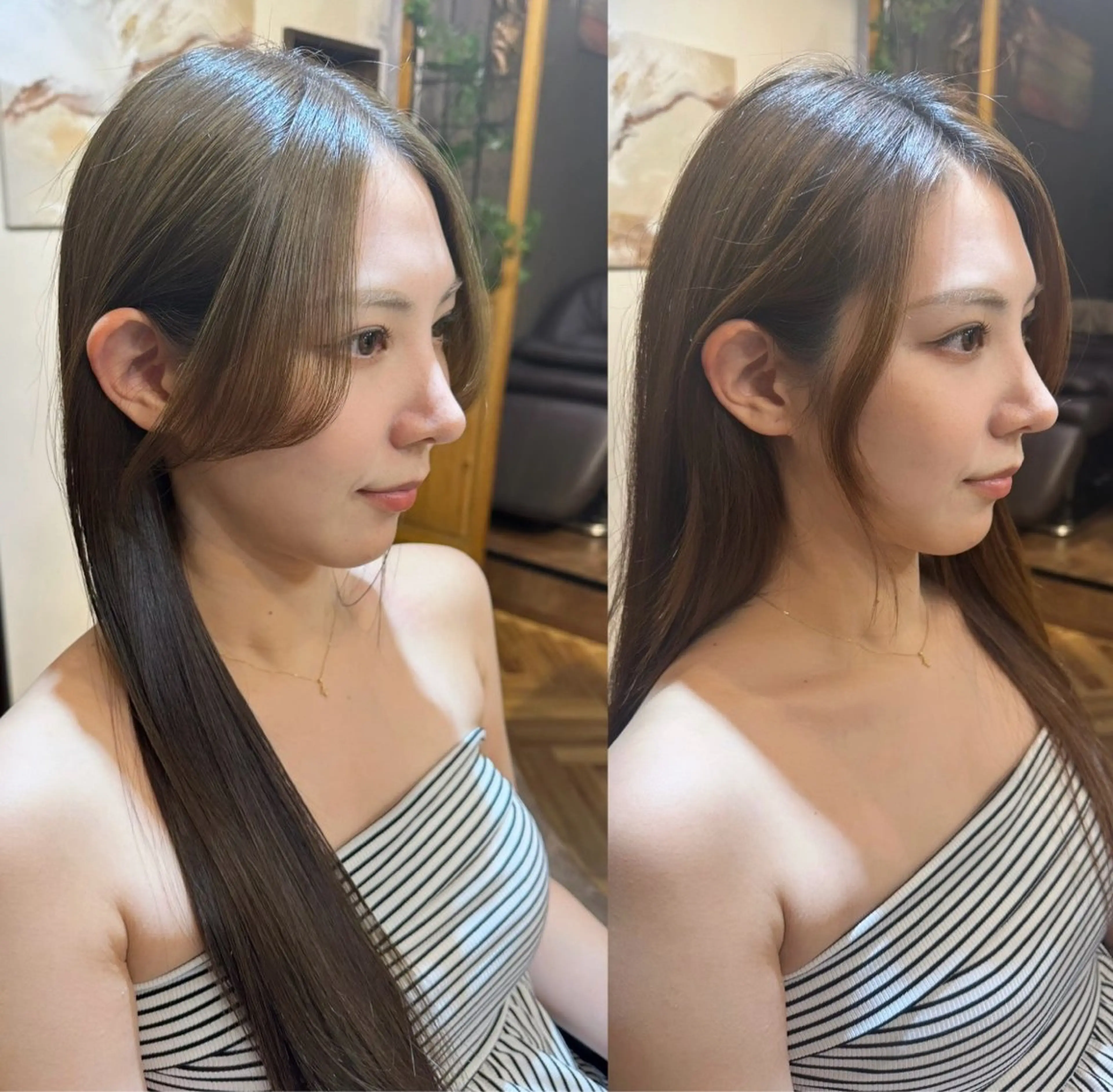 ロング カット ヘアカラー トリートメント 伏田 遼馬のヘアスタイル