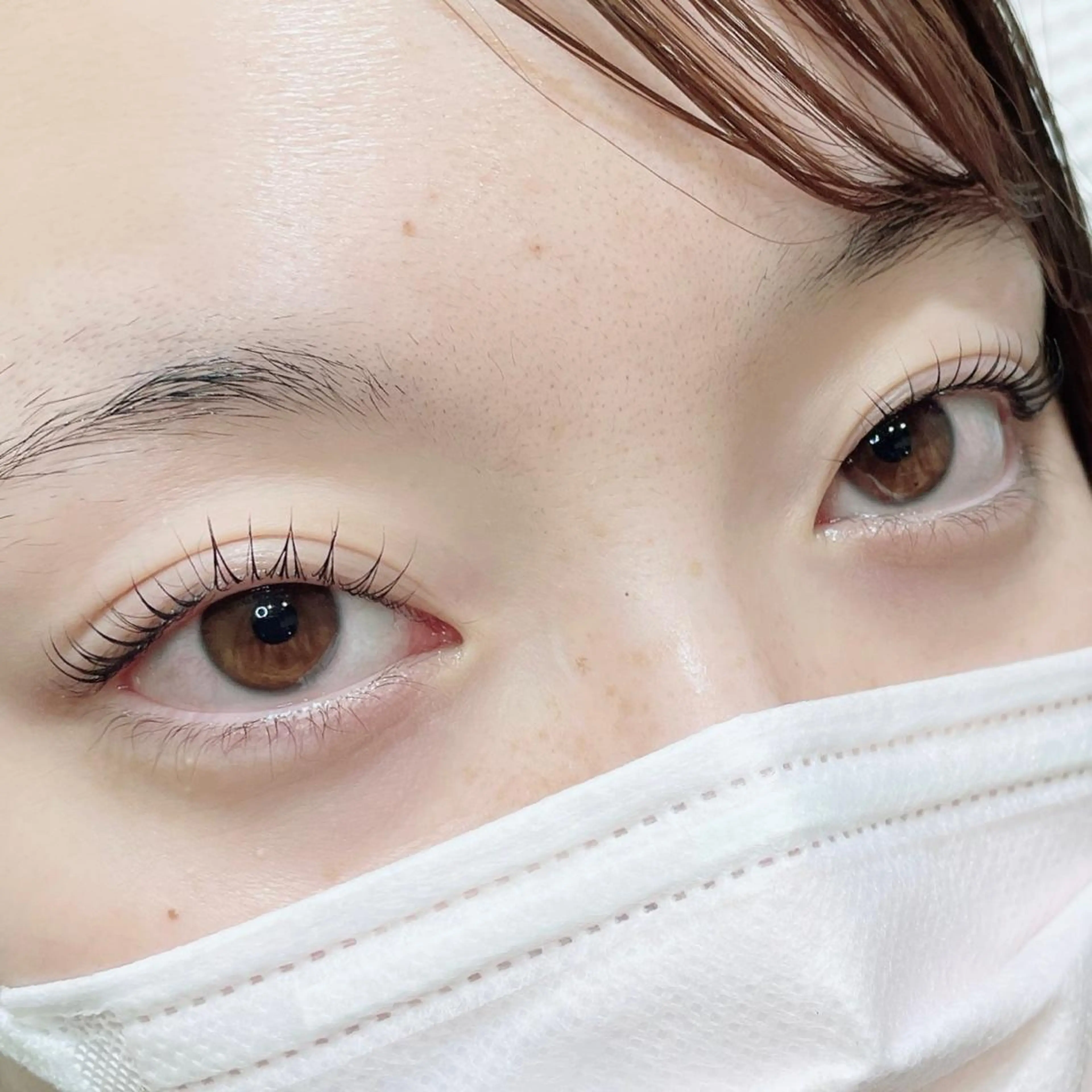 マツエク・マツパ ナチュラル パリジェンヌラッシュリフト 一重×まつ毛パーマ マツパ SEALA 高石店所属・SEALA 高石の眉毛・アイブロウイメージ