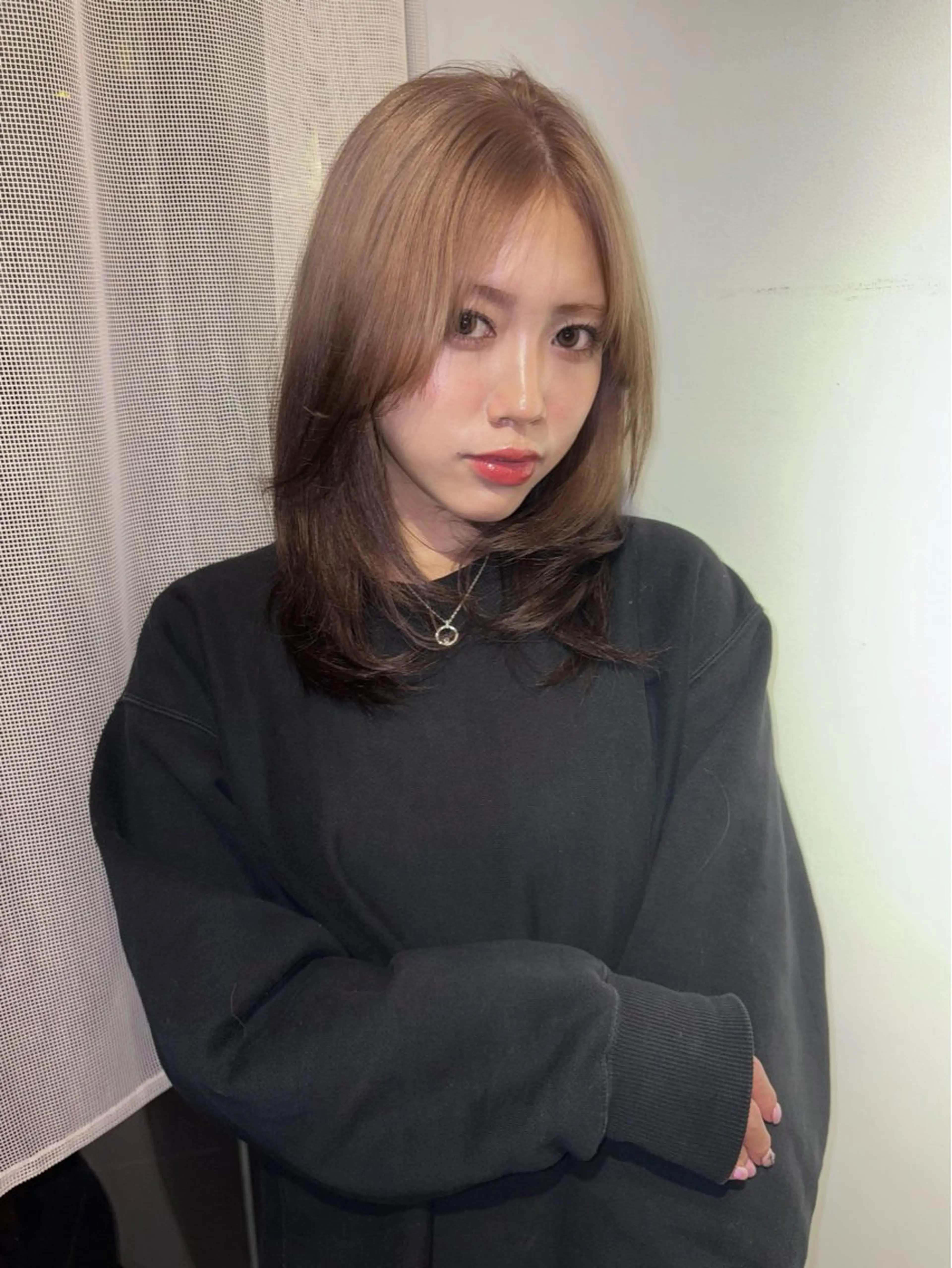 ロング ヘアカラー lot Kanau ハイトーン／デザインのヘアスタイル