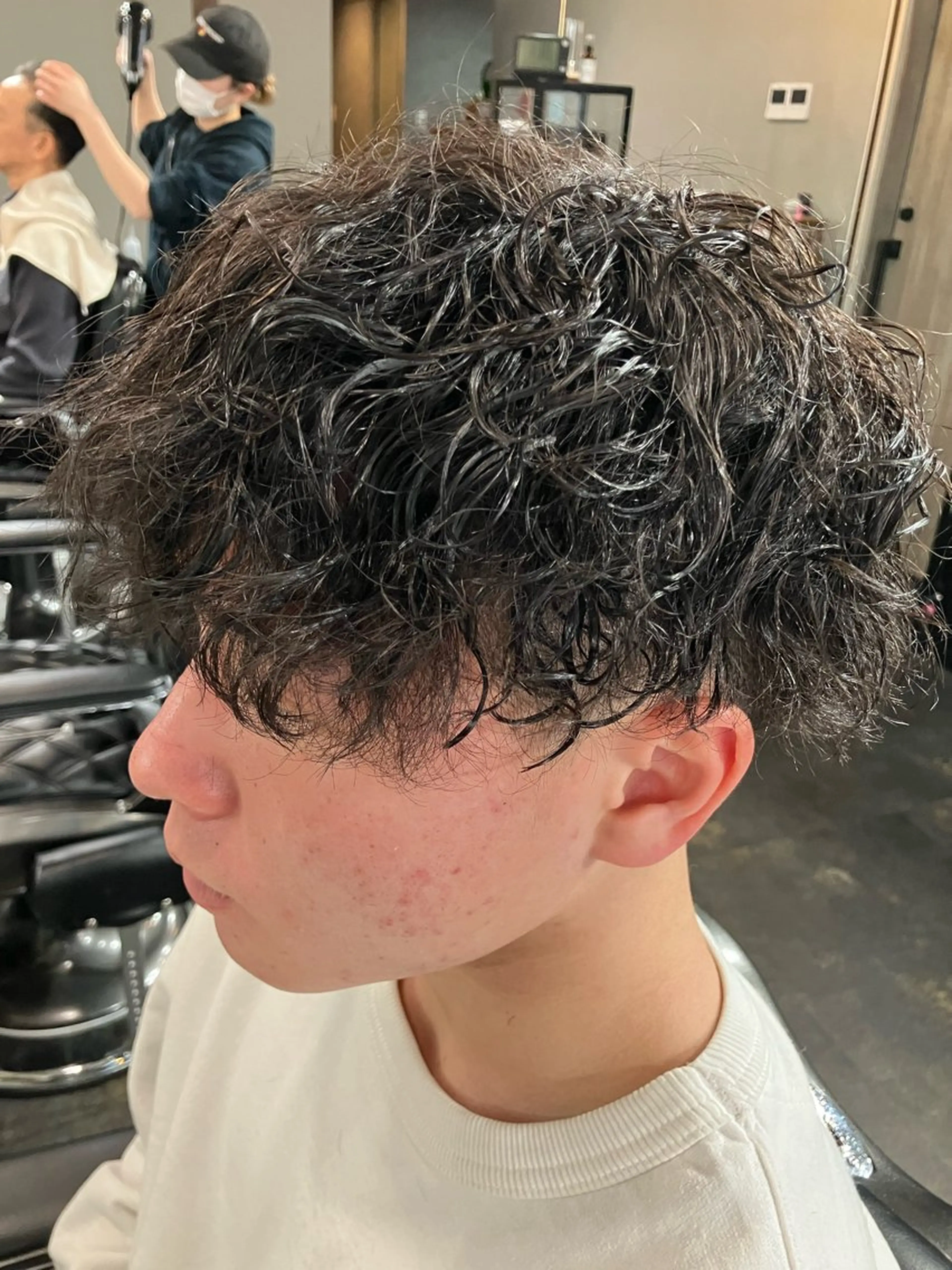 パーマ メンズ メンズパーマ 波巻きパーマ メンズ/ケアパーマ /hayashiのヘアスタイル