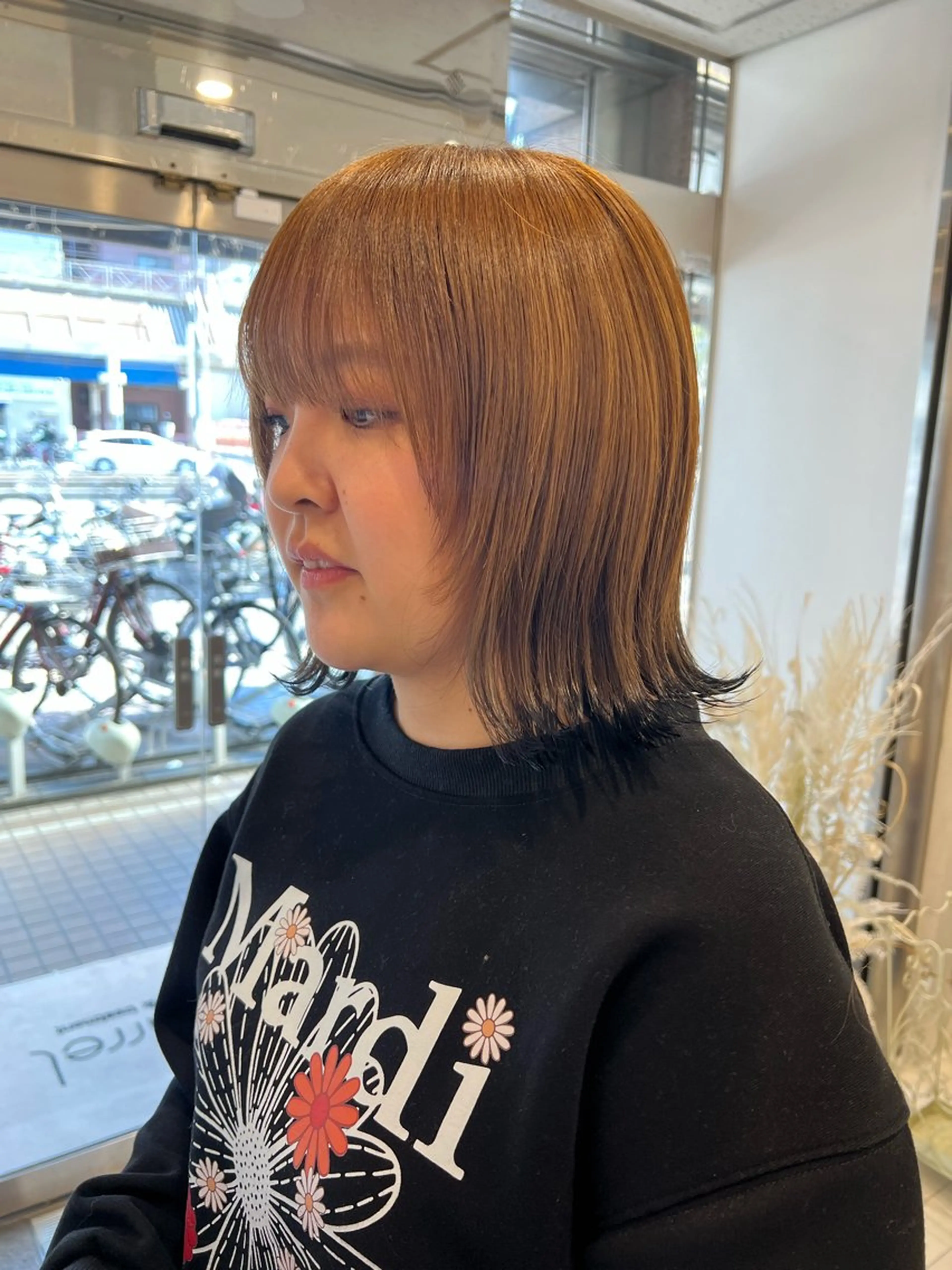 ミディアム カット ヘアカラー トリートメント 似合わせかわいい カット【店長】珱翔のヘアスタイル