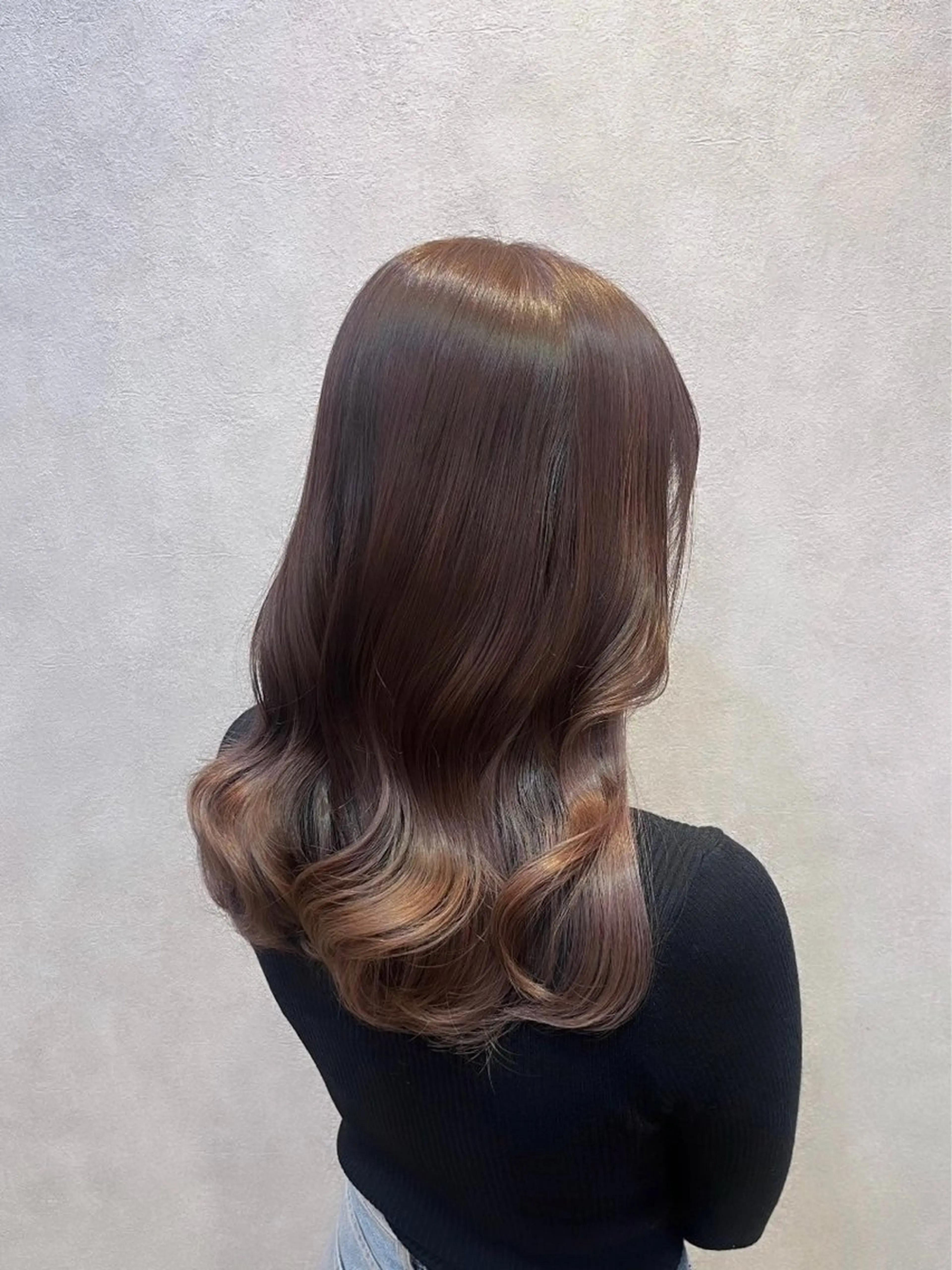 【 白髪染めに変更OK 】🌷韓国風カット＋リタッチカラー ＋ １STEPトリートメントの写真