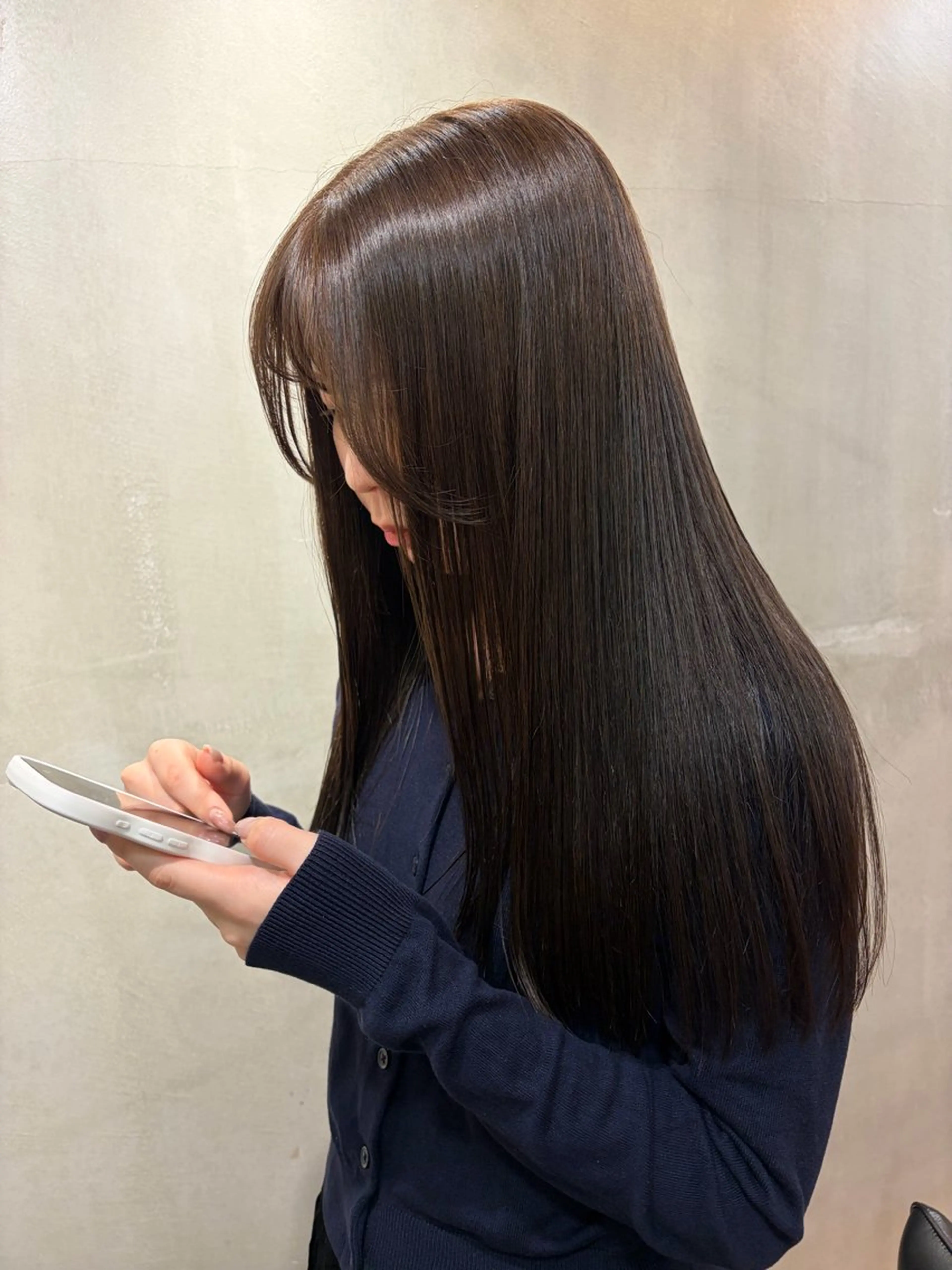 ロング ヘアカラー トリートメント STAND By HAIR&Coffee(スタンドバイヘアー)所属・🤎透明感ツヤカラー Chinatsu🤎のヘアスタイル
