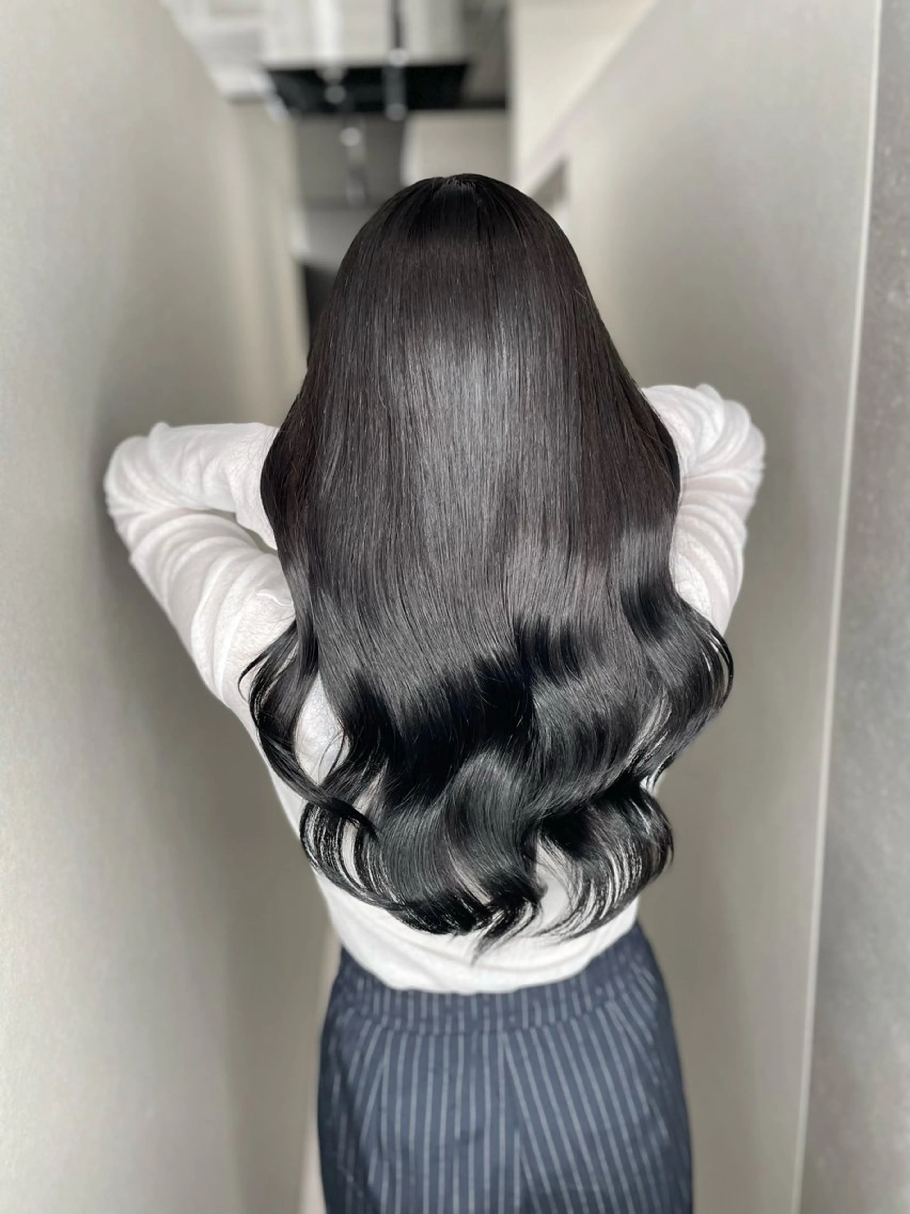 セミロング カラー 透明感カラー 髪質改善 ヘアカラー トリートメント 今井 勝也のヘアスタイル