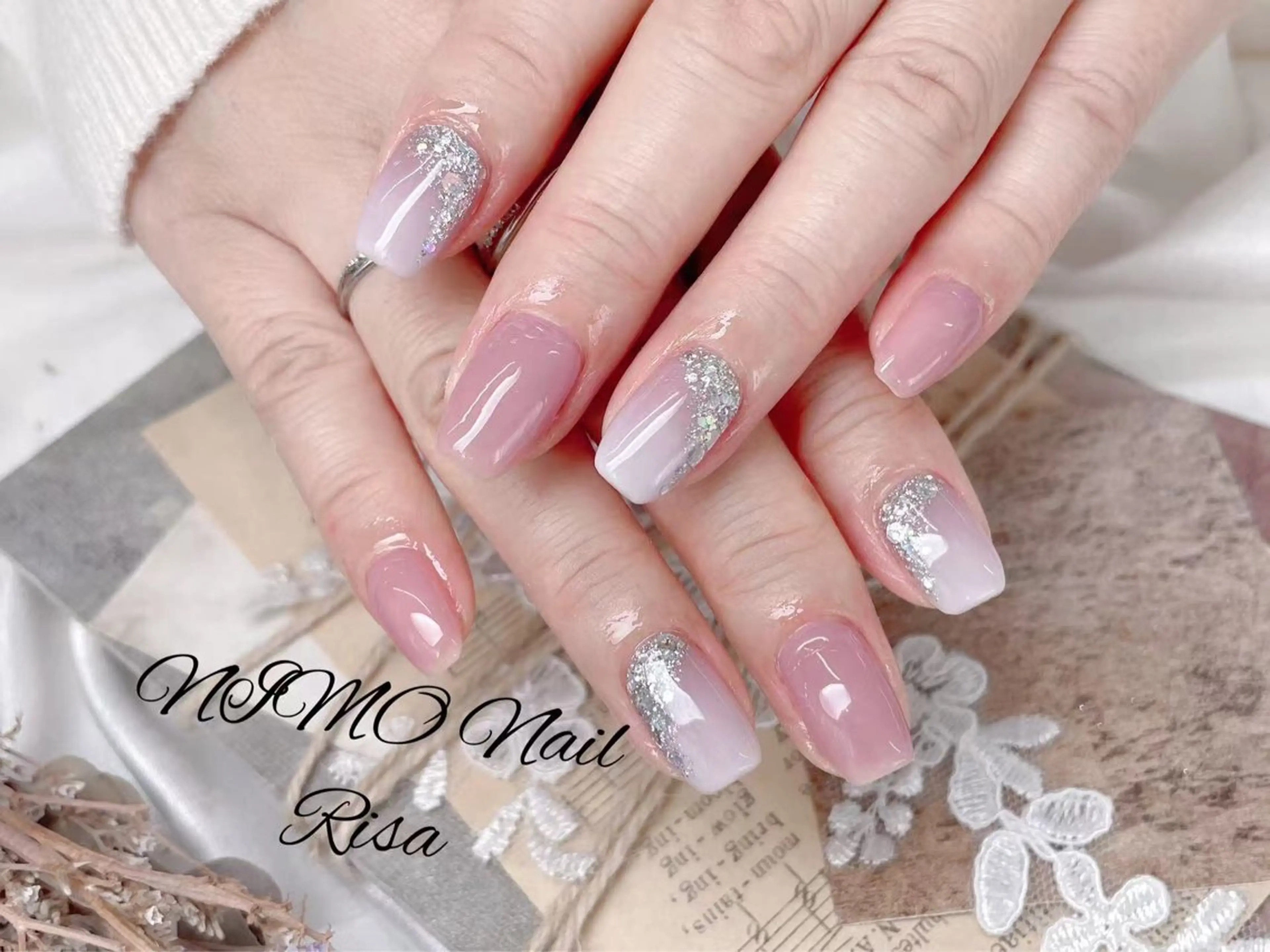 ネイル クリアネイル 長さ出し フットネイル フレンチネイル ジェルネイル ハンドネイル RI SA☀️ リサのネイルデザイン