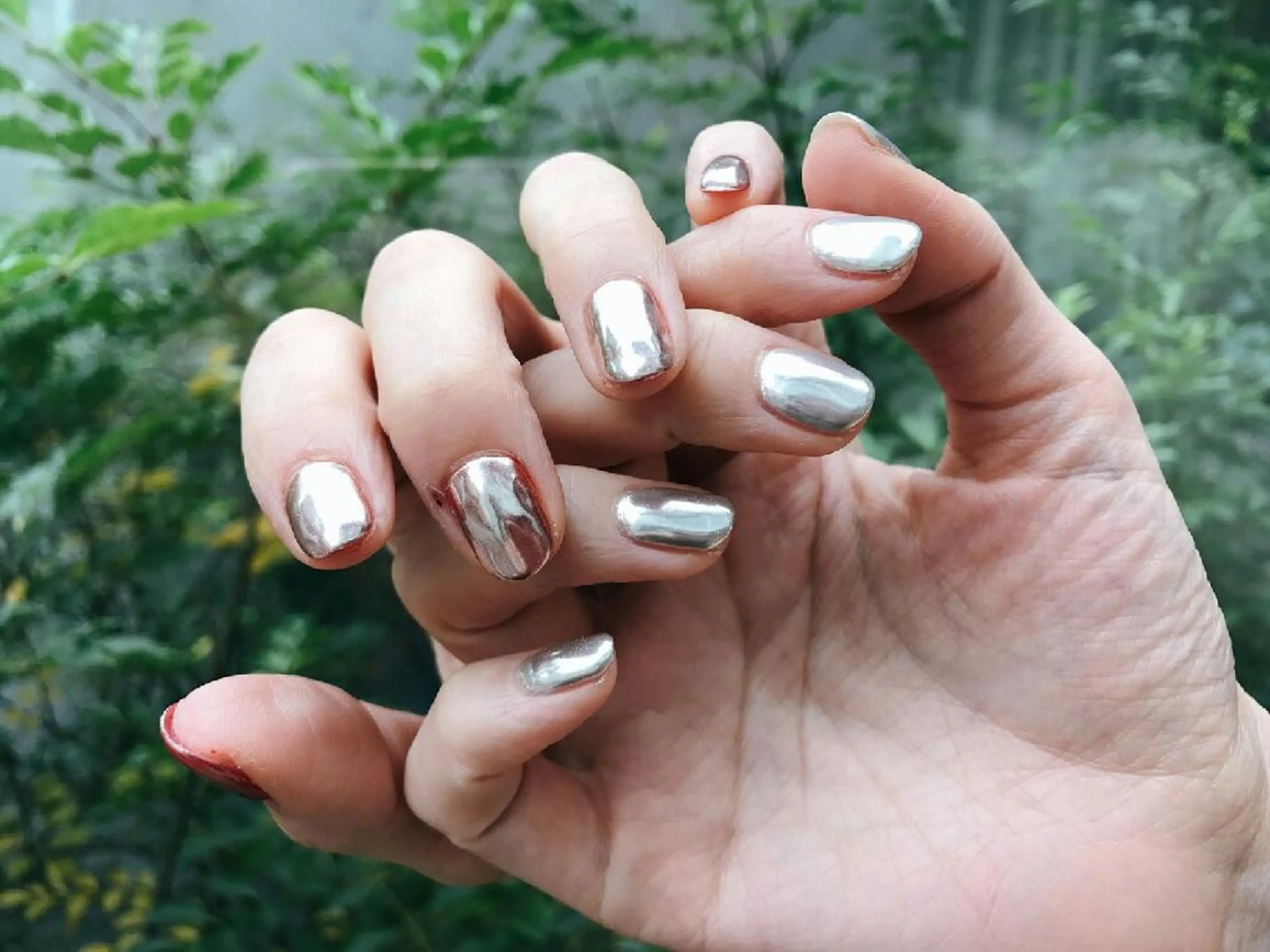 ネイル ミラーネイル 持ち込み みー shakushiroのネイルデザイン