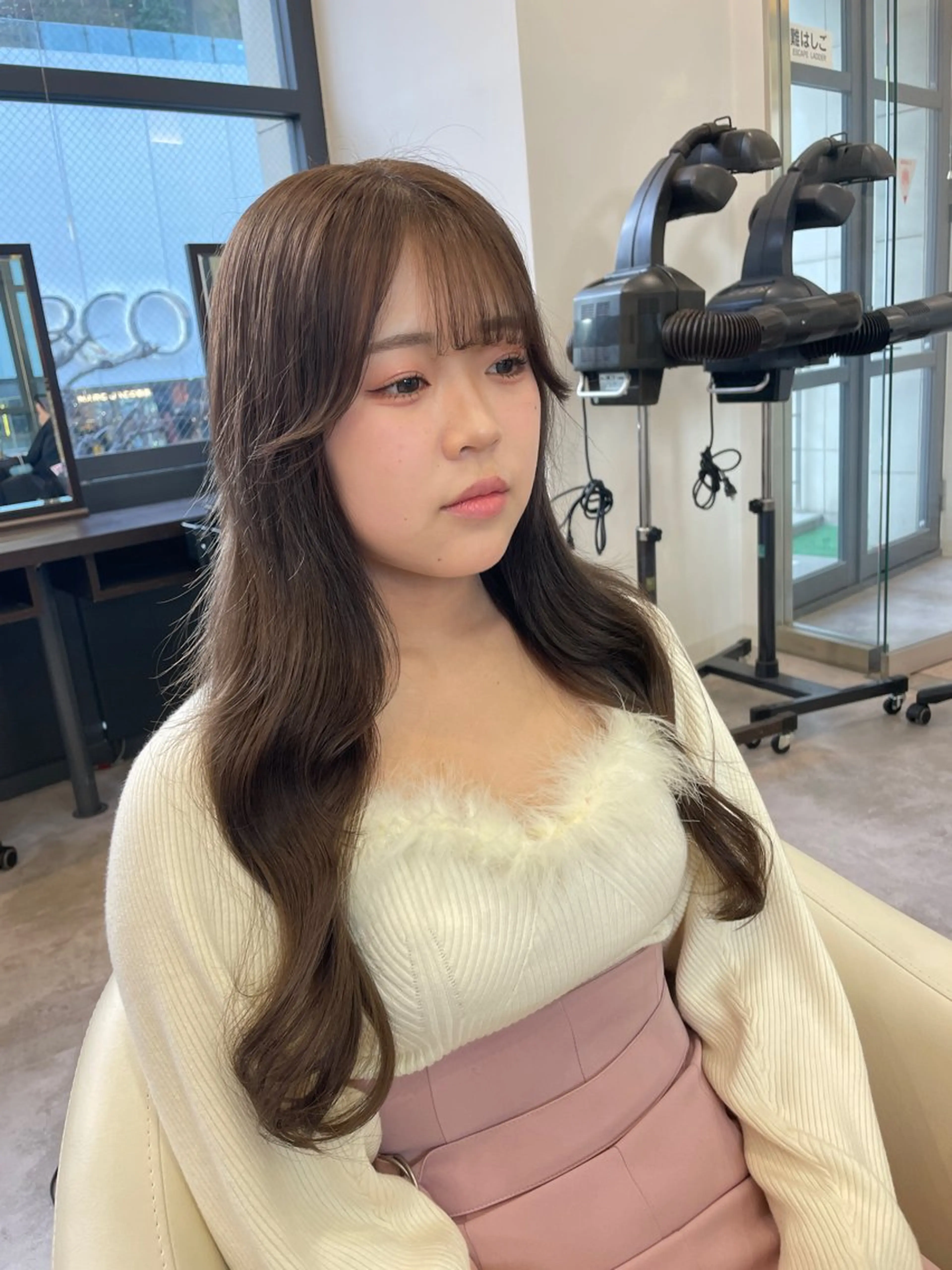 ロング カラー カット ヘアカラー 🤎渋谷髪質改善 ｜mei🤎のヘアスタイル