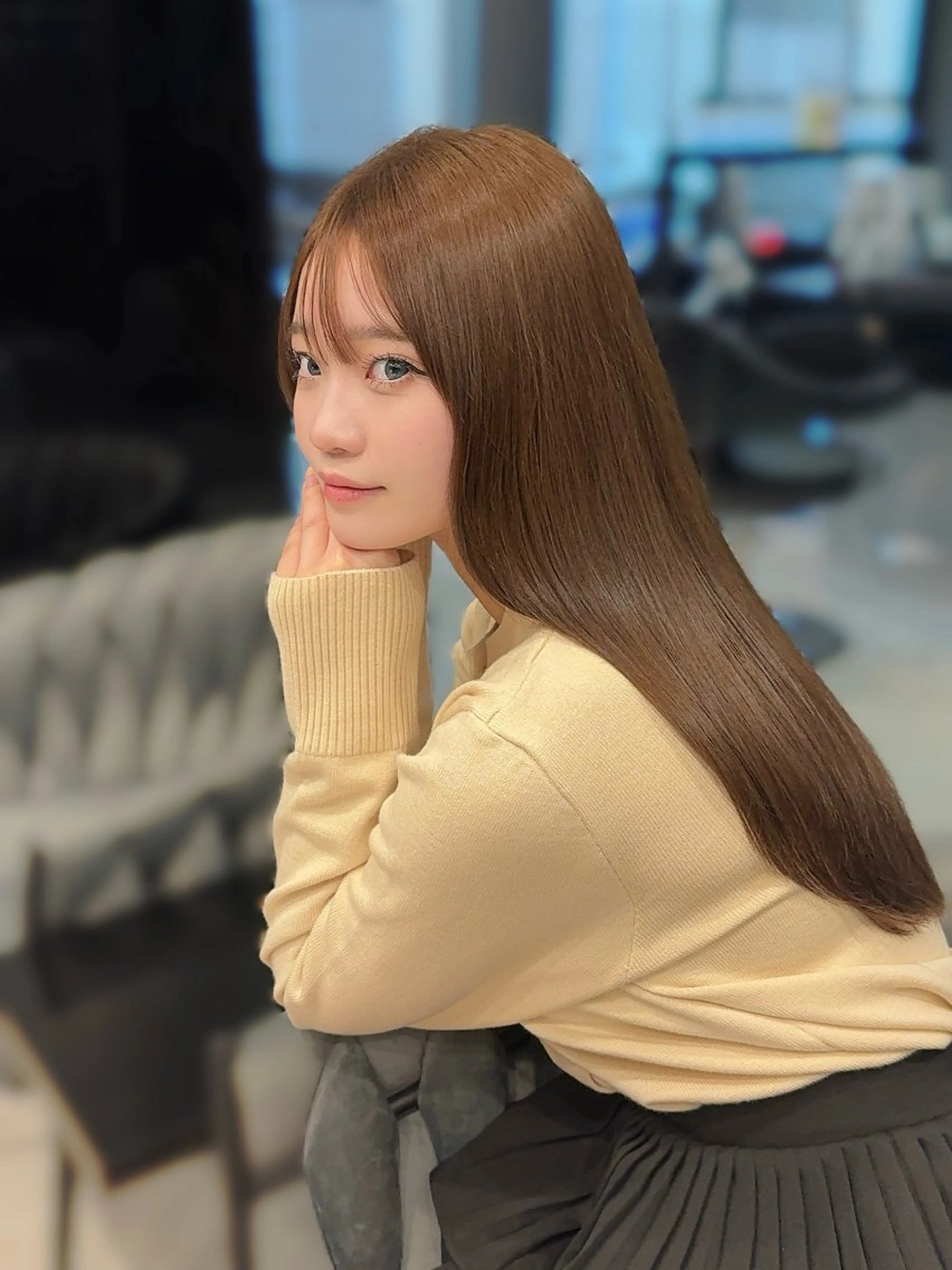 ロング カラー 髪質改善VALETTE福岡天神所属・髪質改善/レイヤー /韓国ヘアNOBUのヘアスタイル