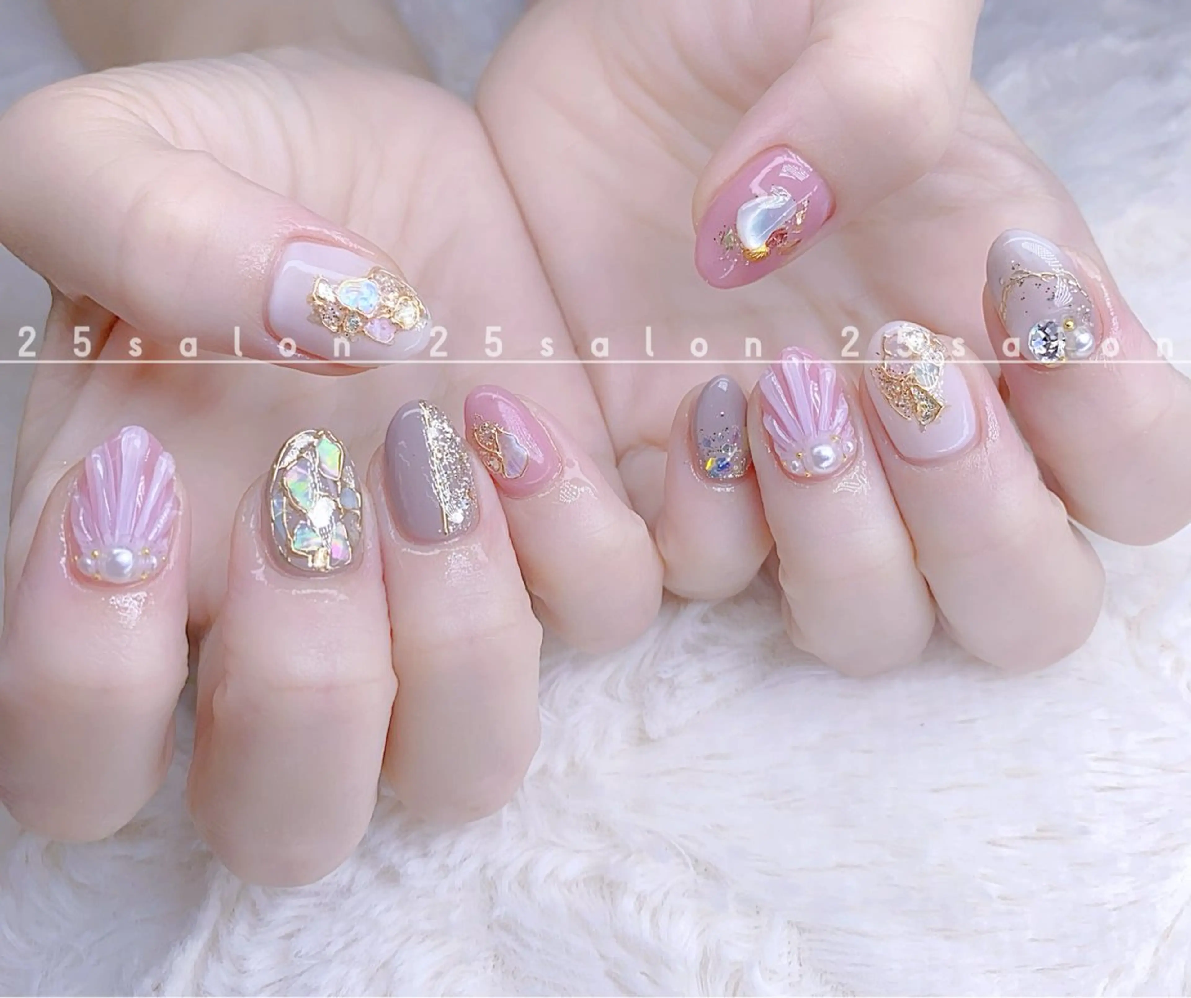 ネイル ジェルネイル 韓国ネイル ニュアンスネイル パラジェル ワンホンネイル 2 5のマツエク・マツパデザイン