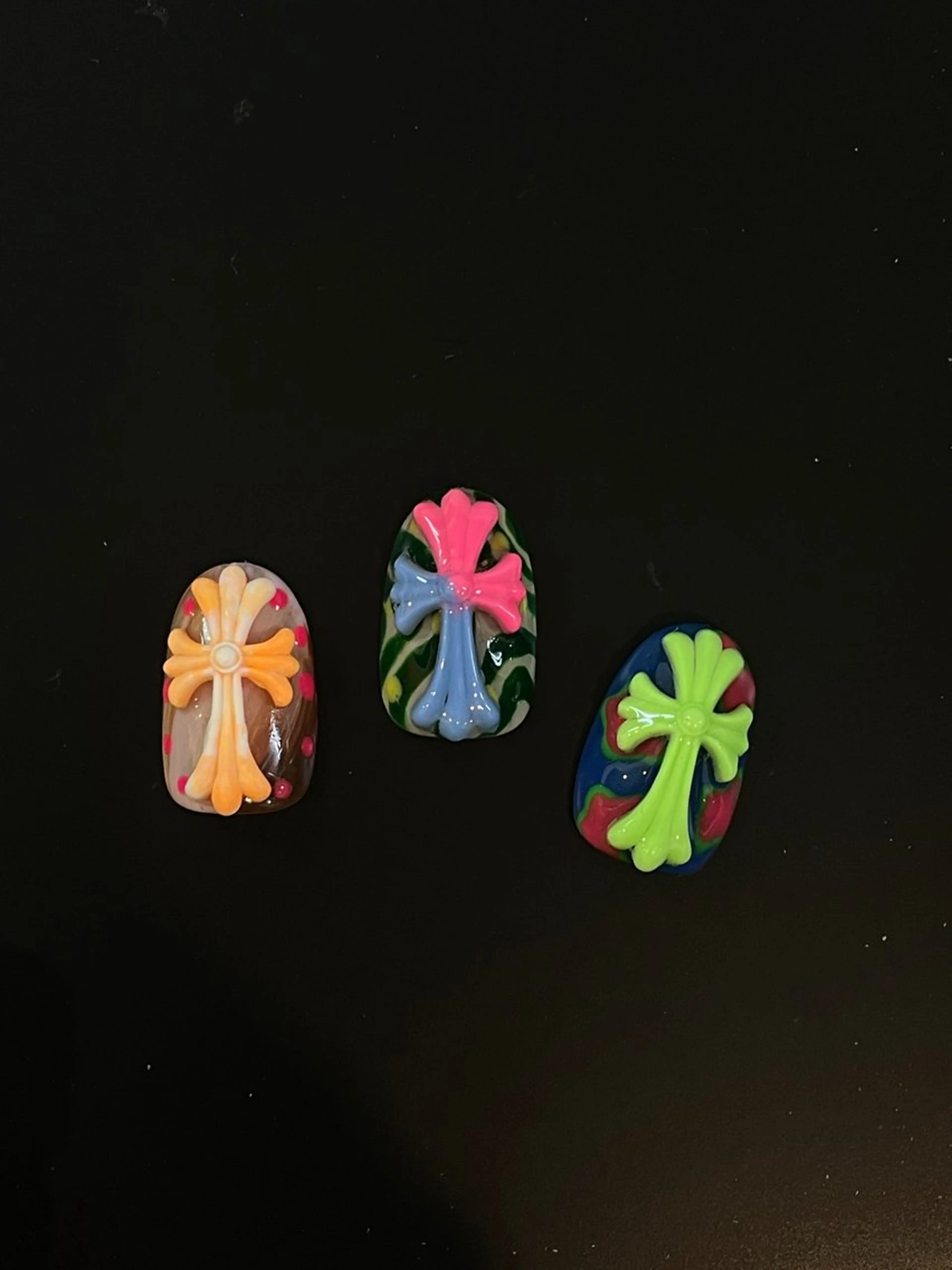 ミディアム ハンドネイル フットネイル oak nail所属・myuone ☆miyuのネイルデザイン