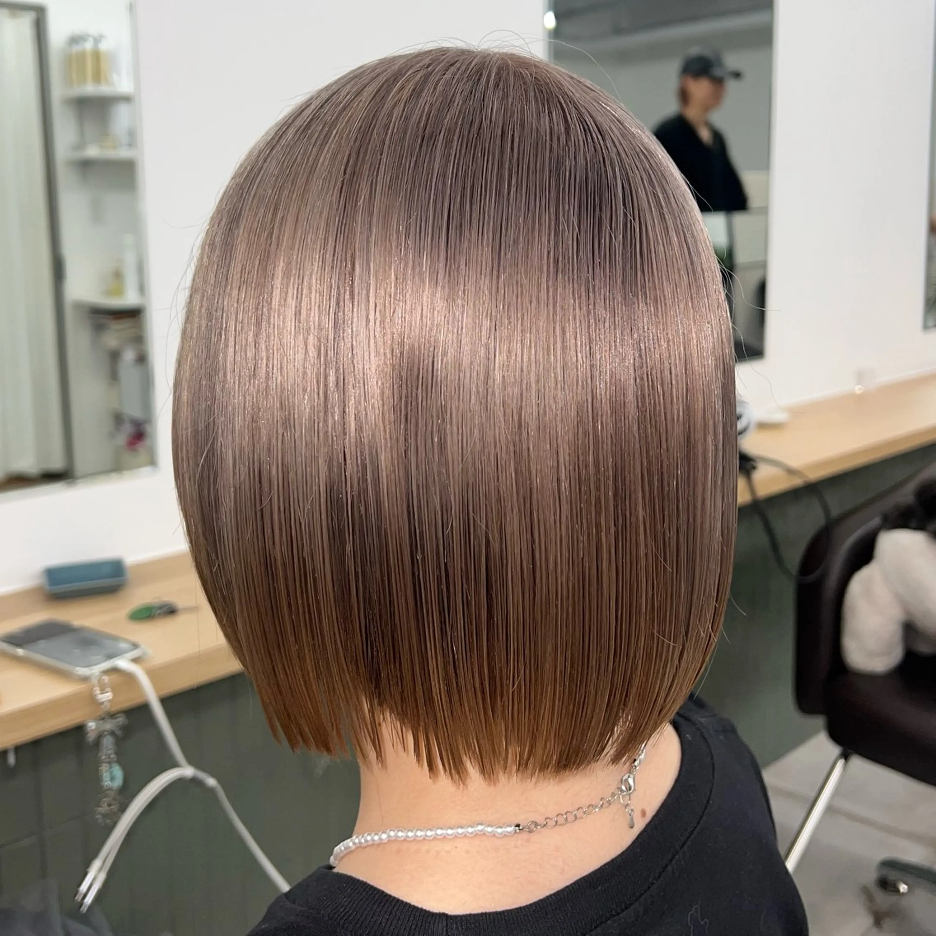 ミディアム カラー カット ヘアカラー トリートメント ハイトーン/透明感 カラー🌿KANTAのヘアスタイル