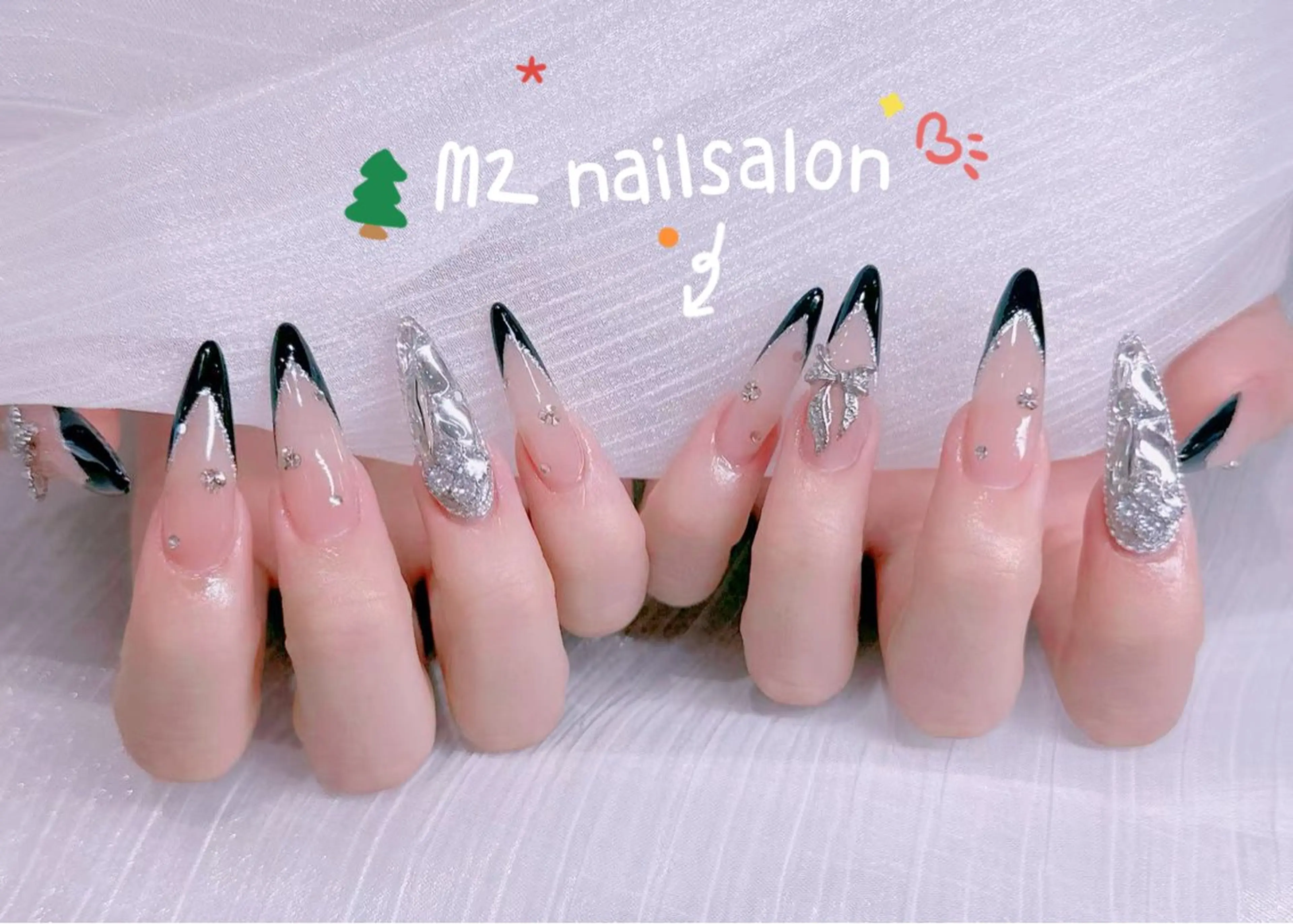 ネイル ハンドネイル 長さだし専門店 M2　rikaのネイルデザイン