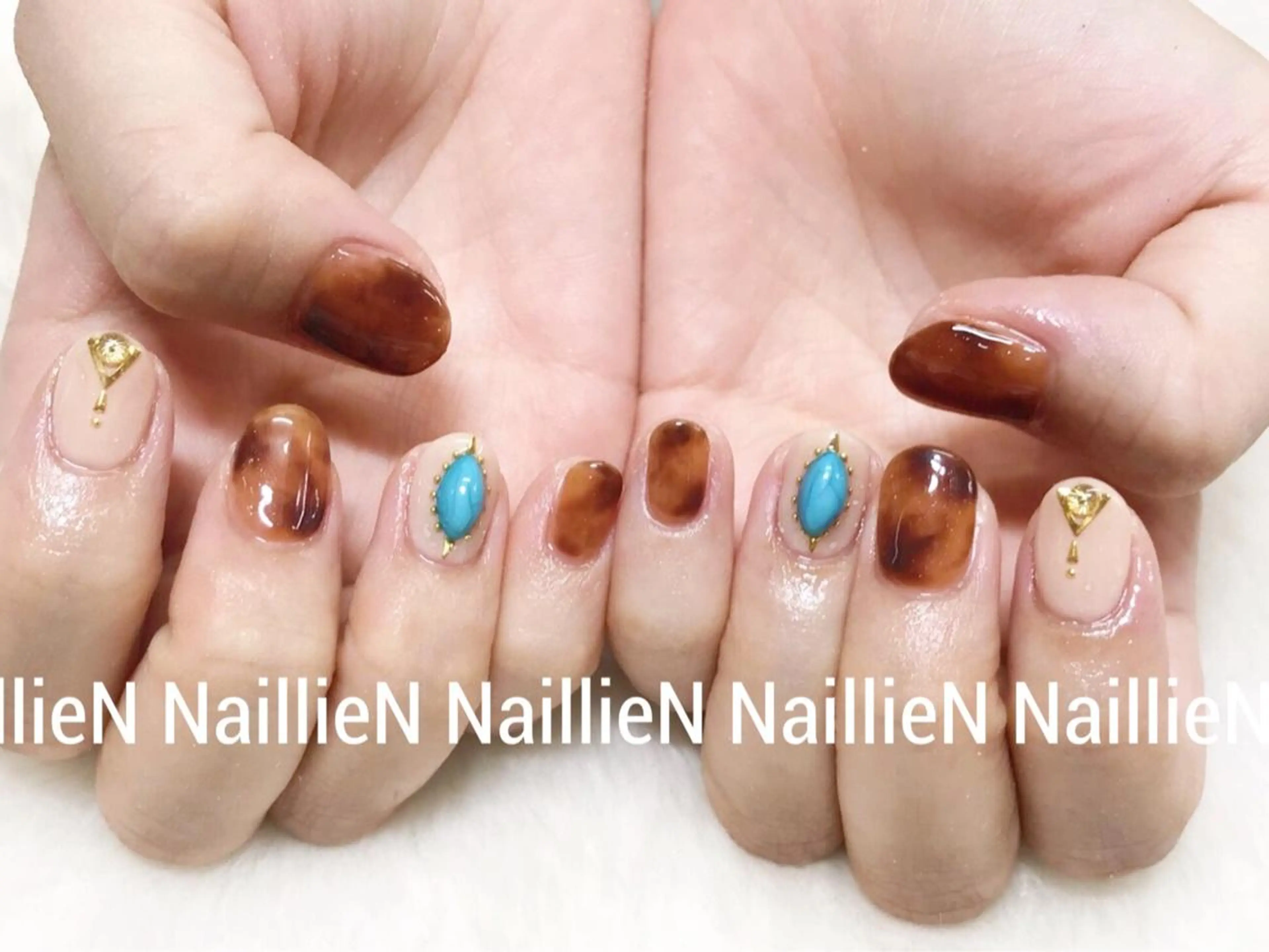 ネイル べっ甲ネイル Nail lieNのネイルデザイン