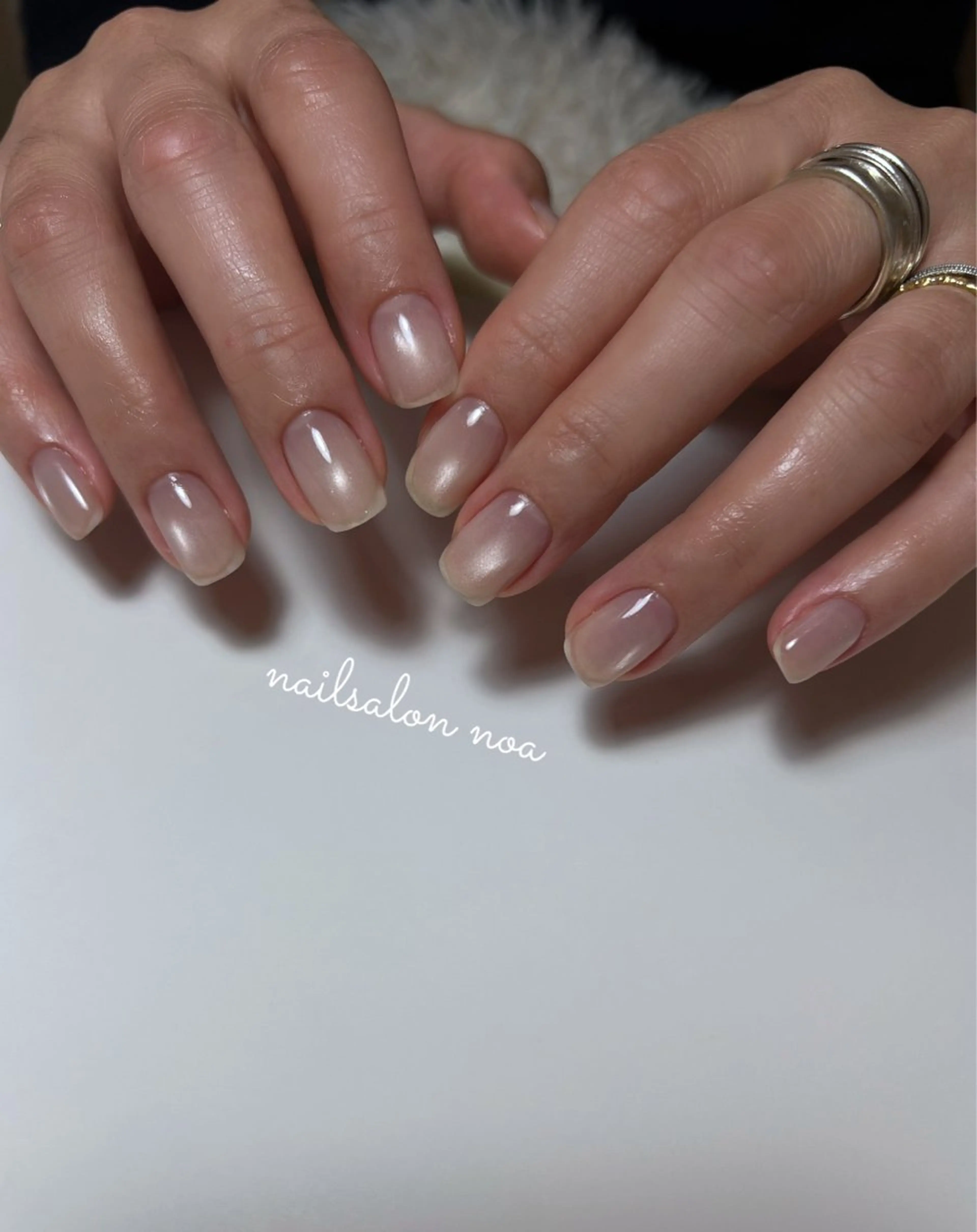 ネイル カジュアル ジェルネイル マグネットネイル ニュアンスネイル オフィスネイル ハンドネイル nailsalon noa所属・nailsalon noaのネイルデザイン