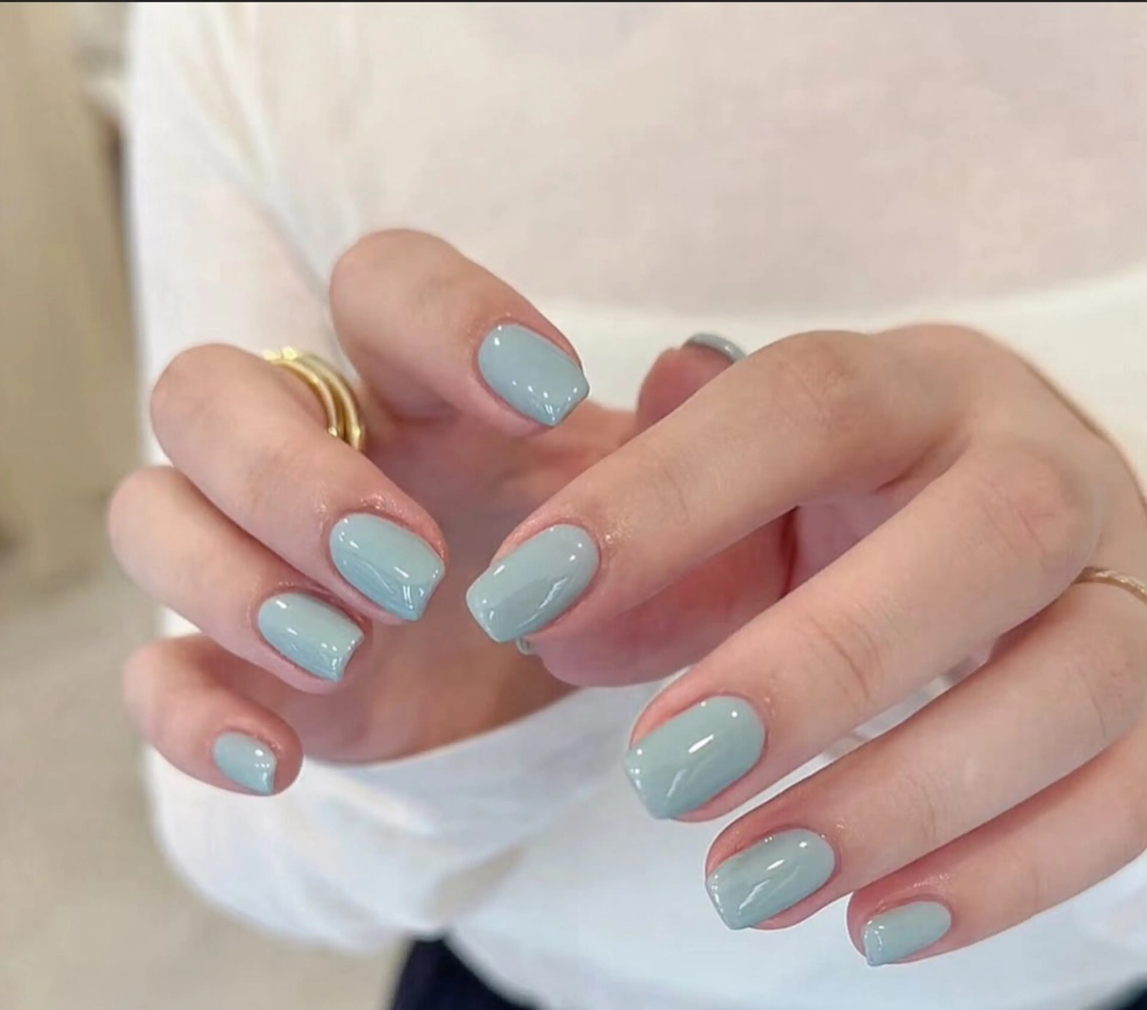 ネイル アートネイル オーロラネイル チークネイル フレンチネイル ガラスフレンチ 🎀🎀YooLi Nail Salonのネイルデザイン