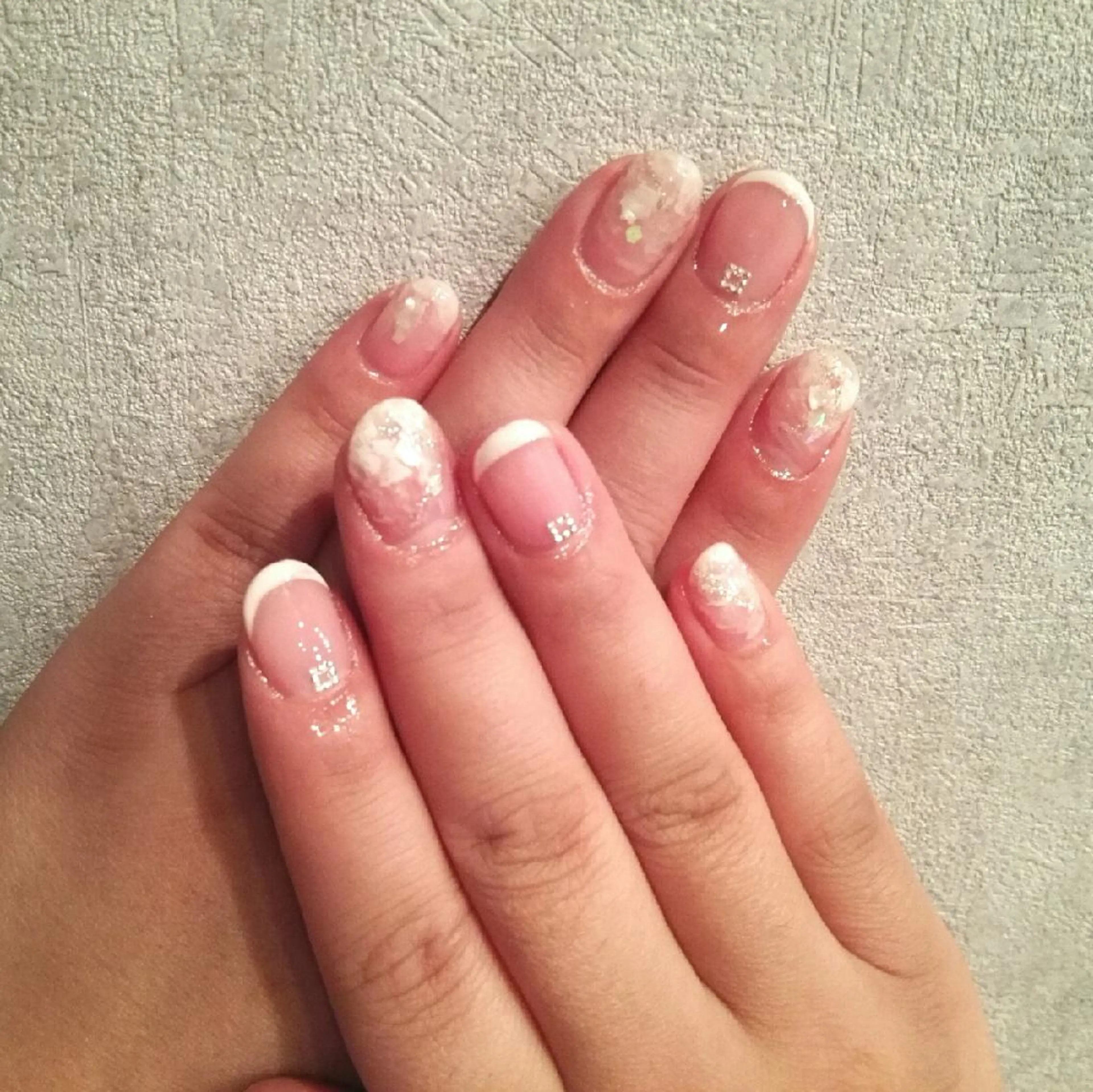 ネイル フレンチネイル ショートネイル private salon mieのネイルデザイン