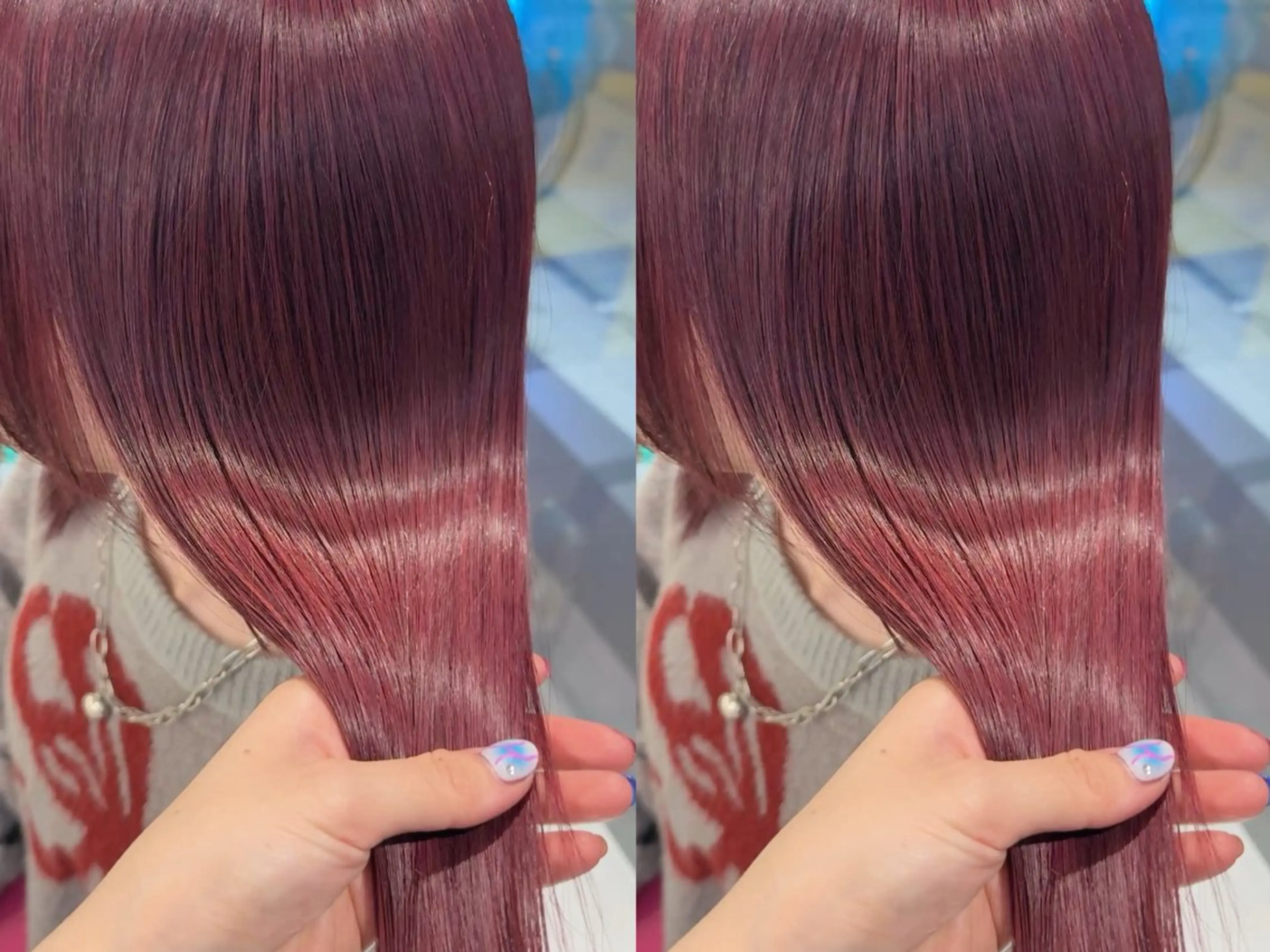 ミディアム カラー カット ヘアカラー 冬っぽカラー/ マツエク/ゆきなのマツエク・マツパデザイン