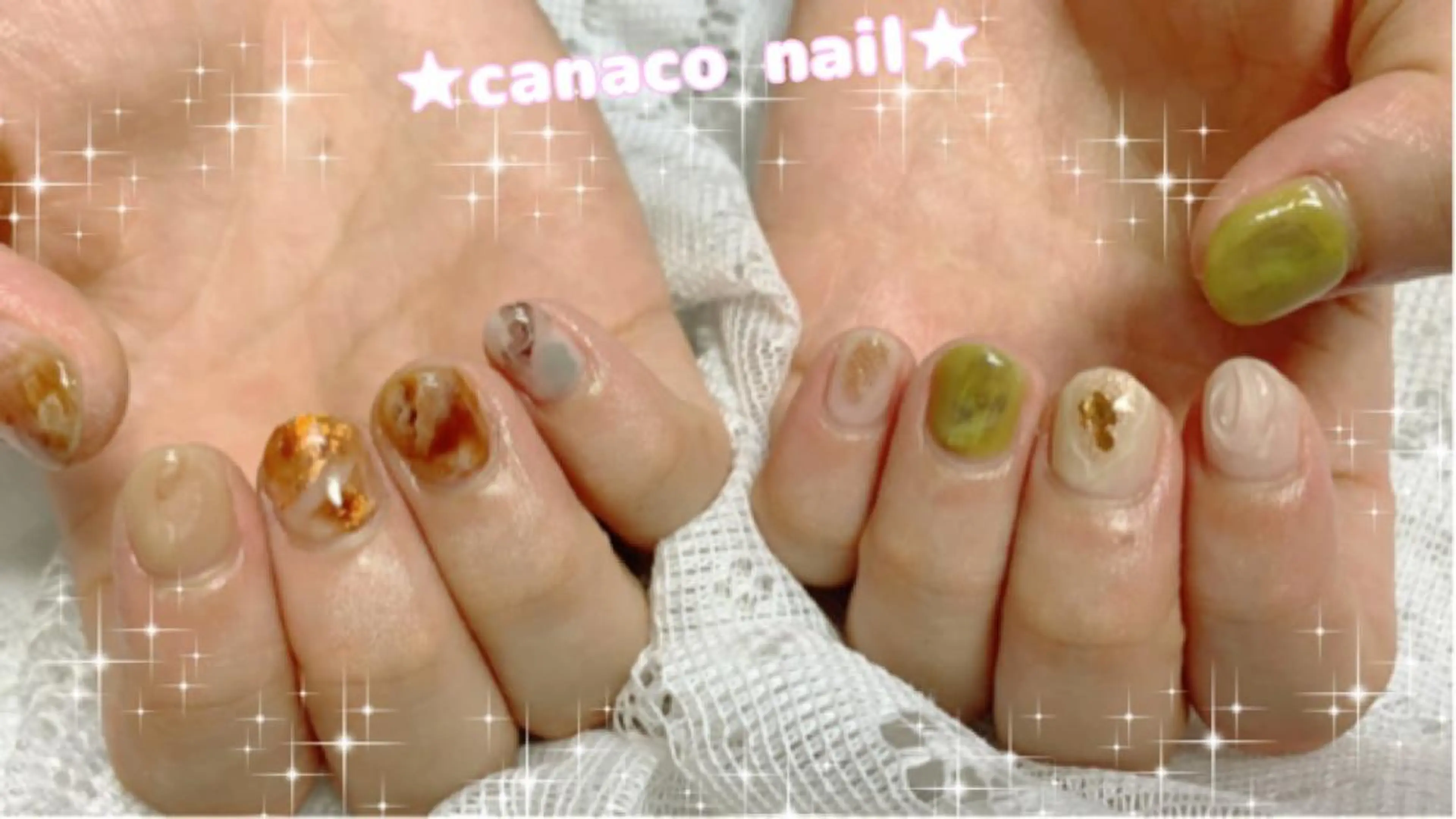 ネイル アートネイル ニュアンスネイル ピスタチオネイル ストーンネイル ハンドネイル ハンドケア Felice所属・ベテランネイル cnc  nailのネイルデザイン