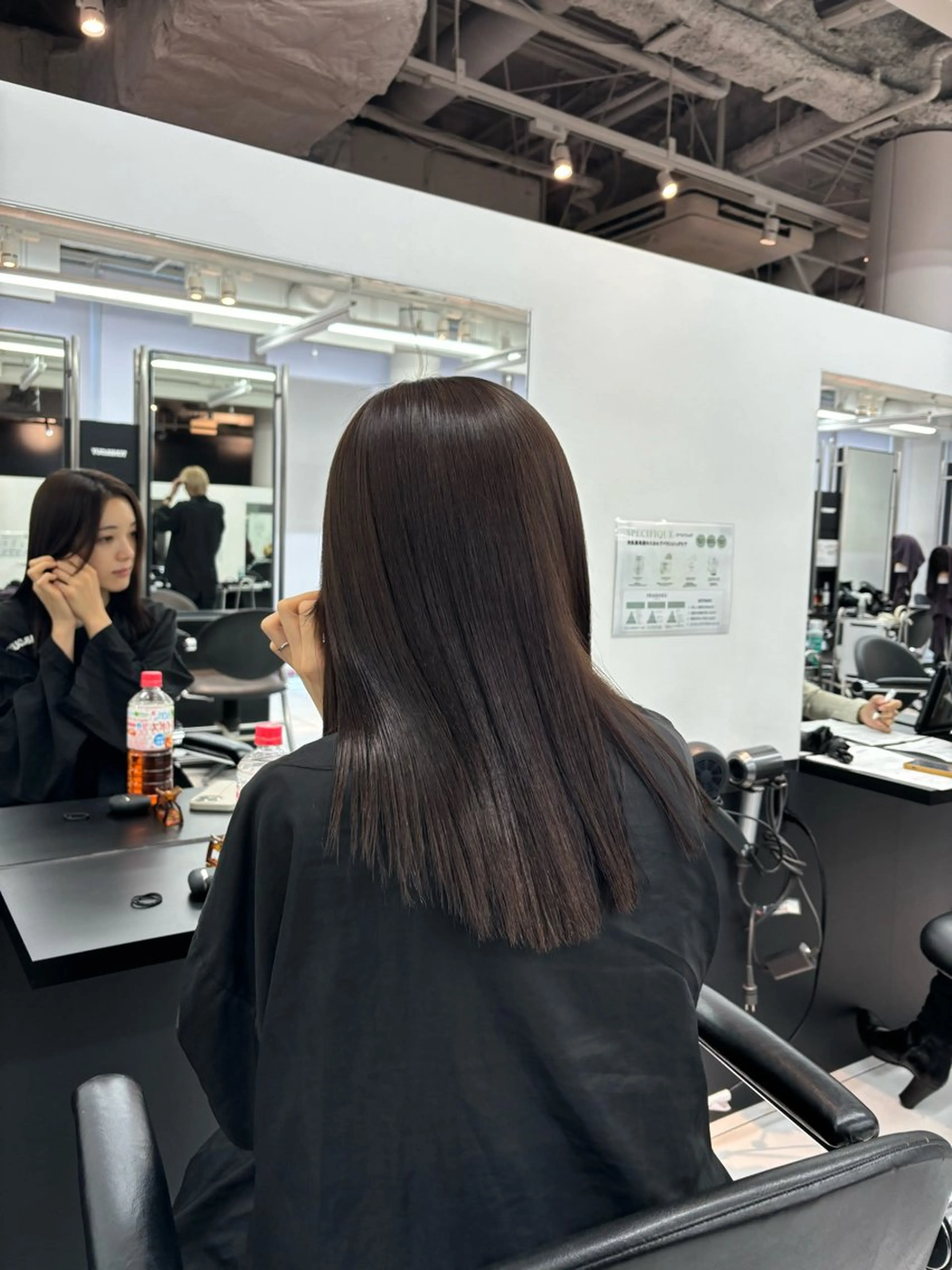 セミロング パーマ セミロングパーマ ストレートパーマ 🌙レイヤーカット 🌙/HI naのヘアスタイル