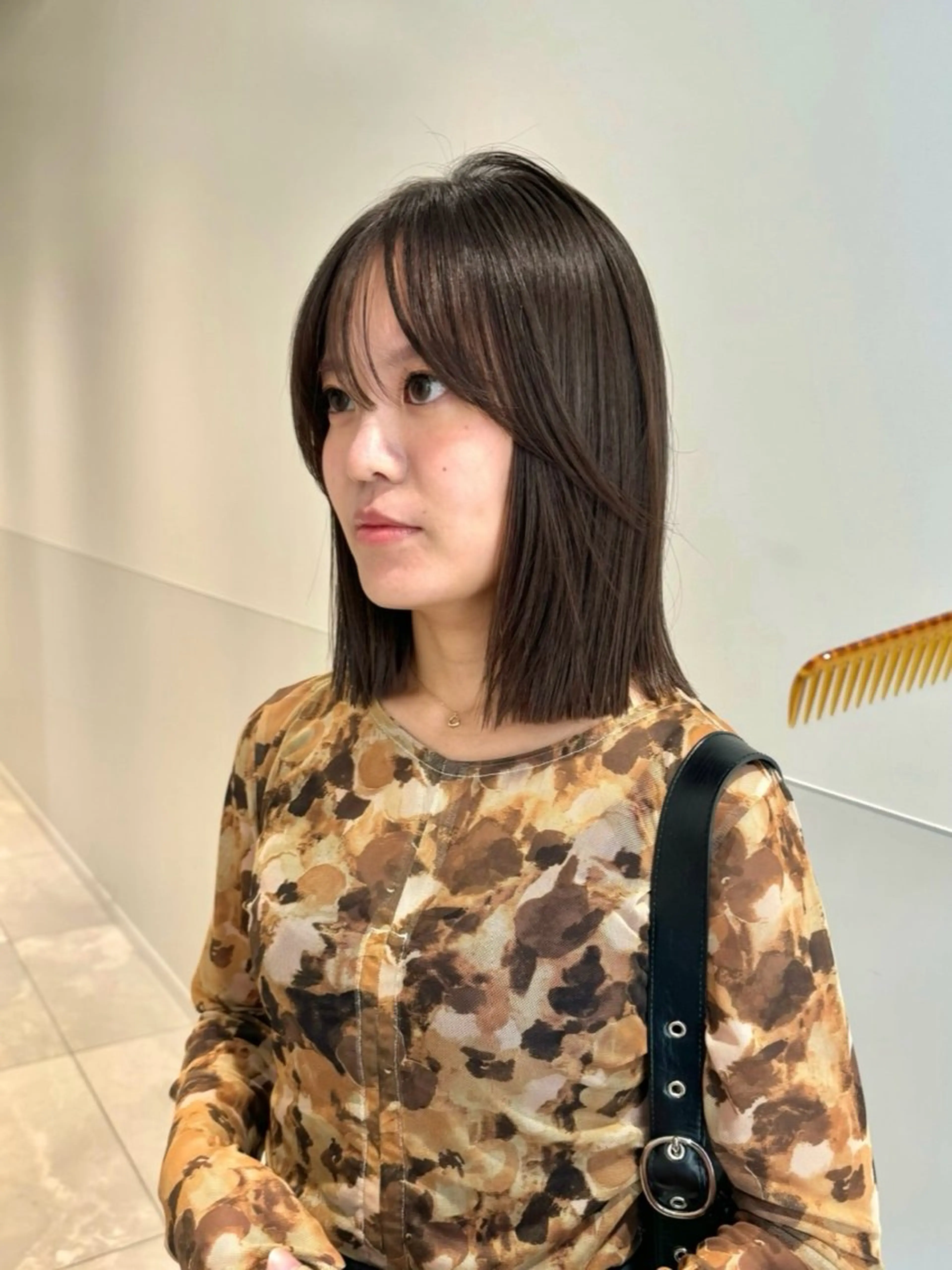 ミディアム カラー salowin梅田茶屋町north所属・くがれいじ 梅田/ショート/ボブのヘアスタイル