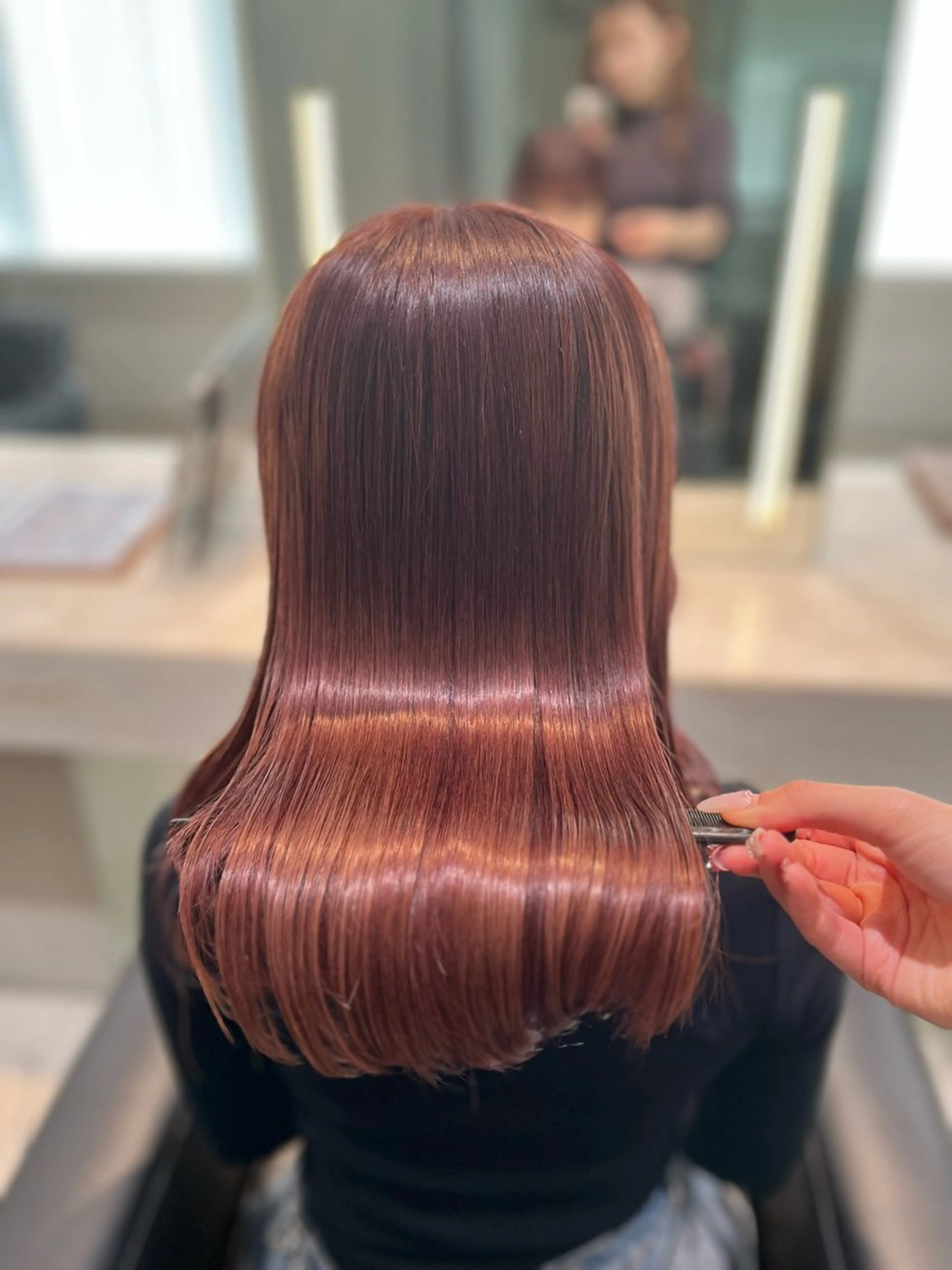 セミロング ヘアカラー トリートメント 𝐀𝐲𝐚𝐤𝐚 /艶髪/ストレートのその他イメージ