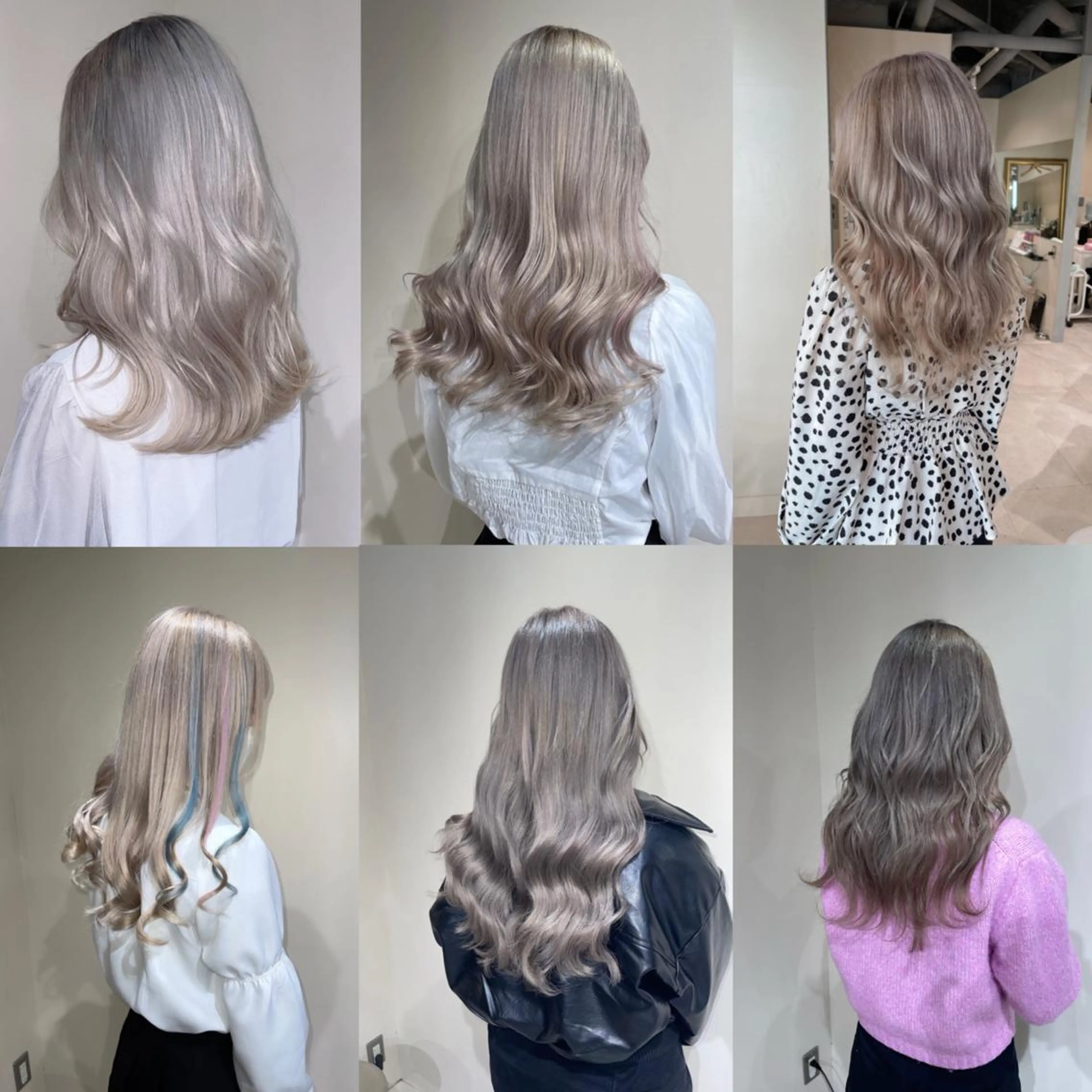 セミロング カラー ヘアカラー ムラ修正、複雑履歴 治すサロン🤍アミルのヘアスタイル