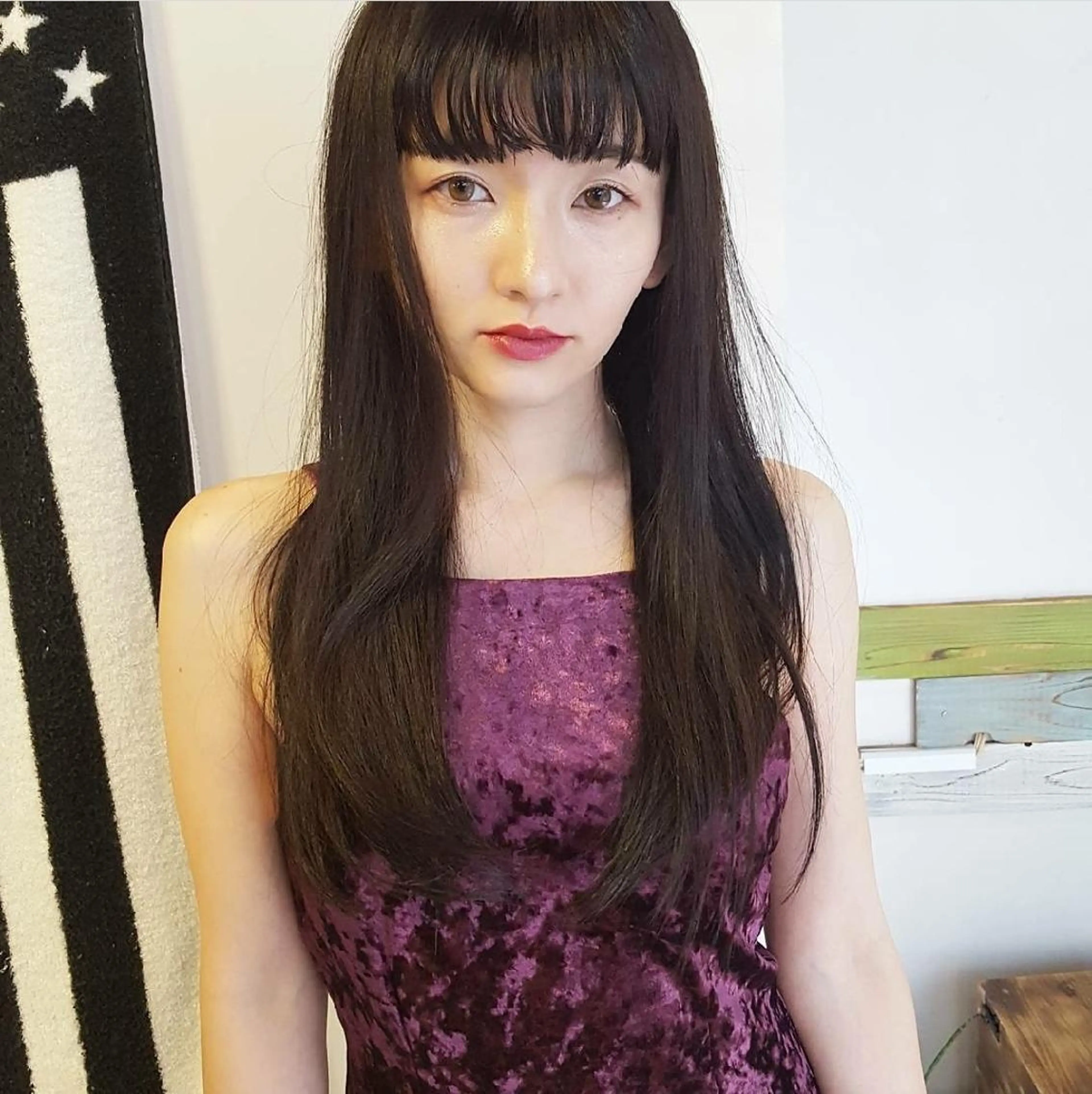 韓国風ヘアカット+ケアトリストレート+ケアカラー+ケアトリートメント+指圧肩マッサージ+巻髪仕上げOKレイヤーも◎暖色もの写真