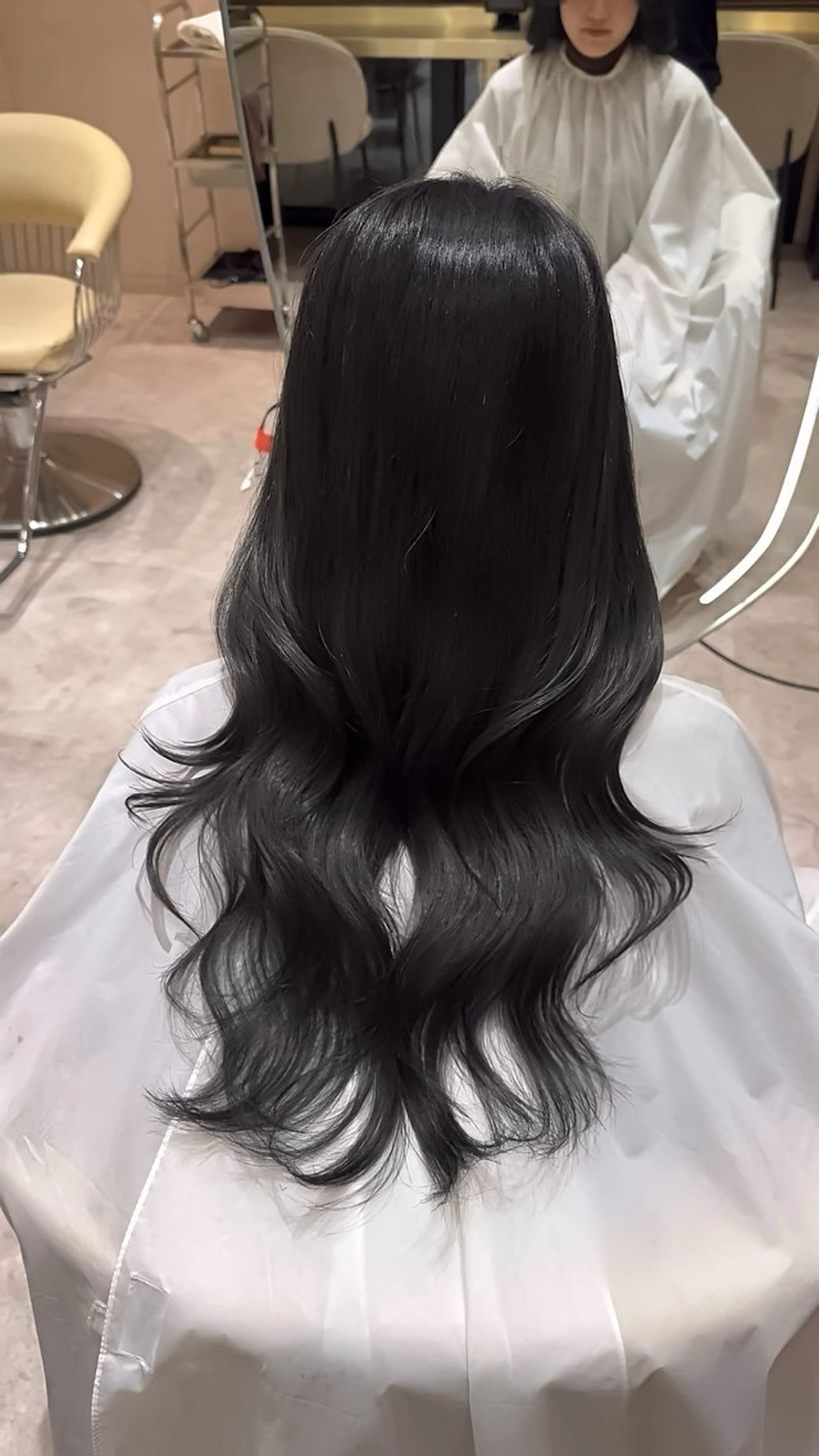 セミロング カット ヘアカラー トリートメント 韓国ヘア/ベージュ カラー/髪質改善/涼のヘアスタイル